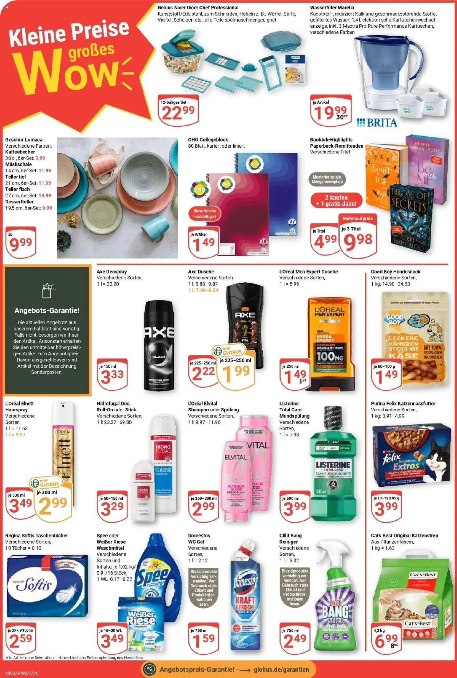 Globus Prospekt Neunkirchen (ab 12.10.2026) » Angebote online | Seite: 6 | Produkte: Taschentücher, Shampoo, Duschgel, Spee