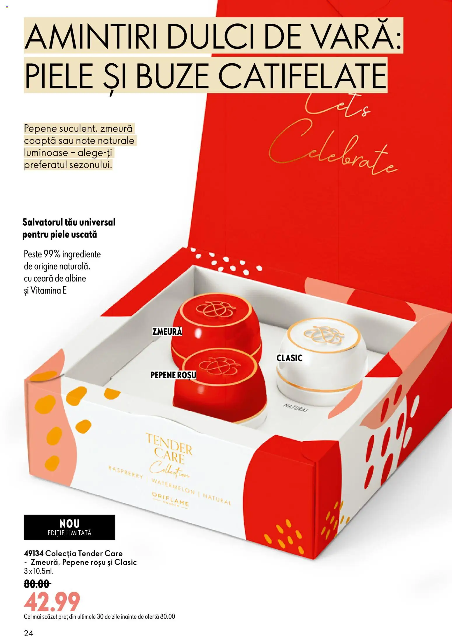 Noul catalog Oriflame – valabil de la 08.07.2026 | Pagină: 24 | Produse: Zmeură, Pește