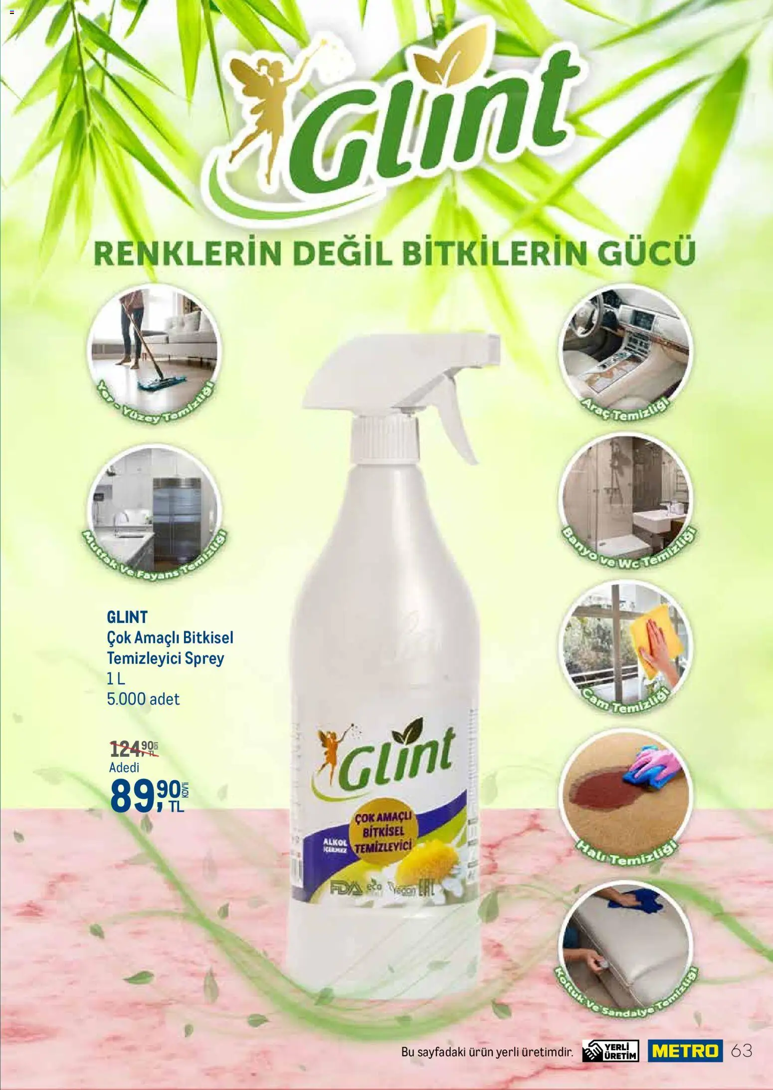 Metro - Temizlik | Kişisel bakım - 01 Temmuz 2026 tarihinden itibaren geçerlidir | Sayfa: 63 | Ürünler: Koltuk, Banyo, Halı
