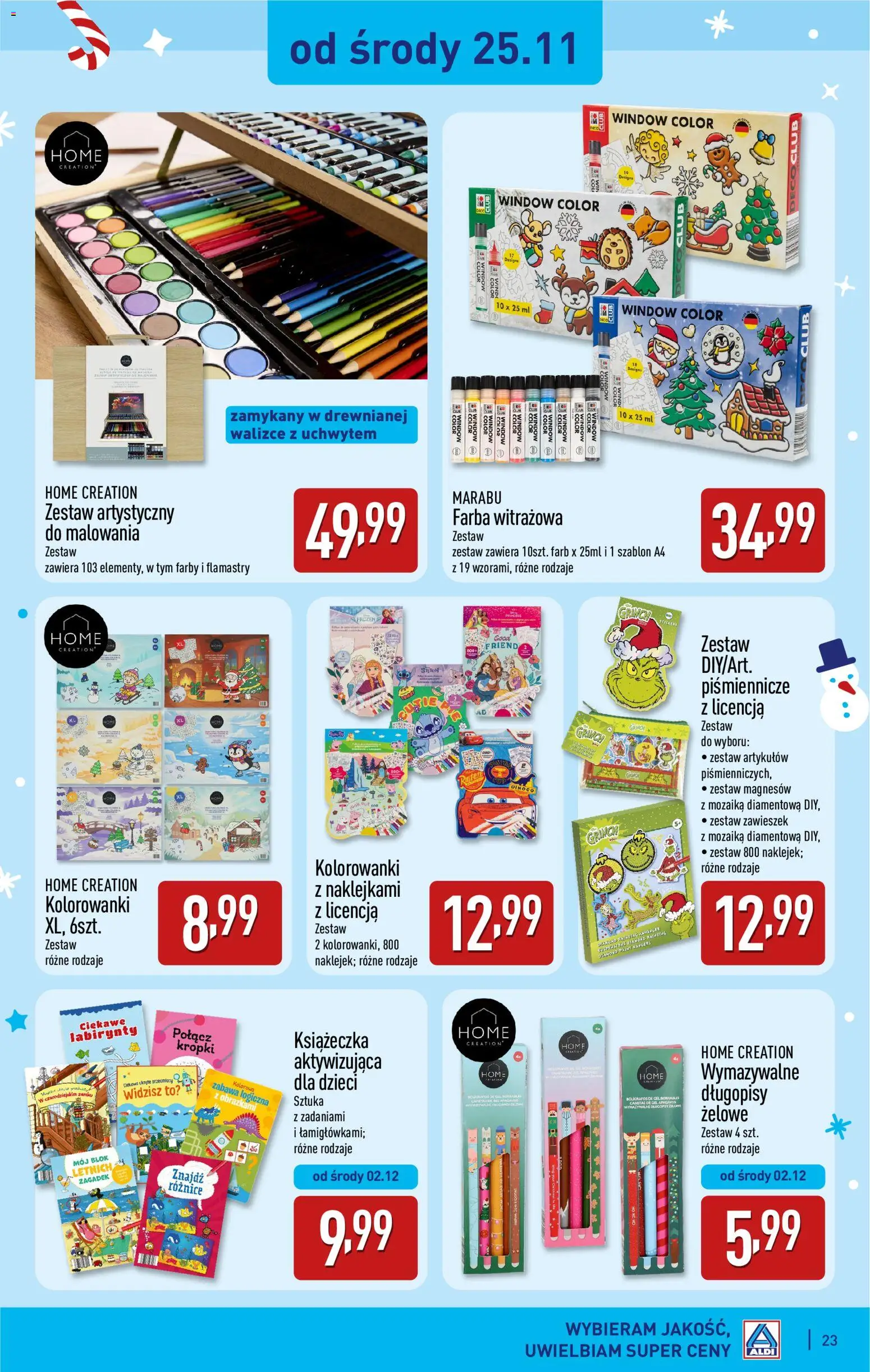 Aldi gazetka - Zabawki dla każdego od 31.10.2026 | Strona: 23 | Produkty: Flamastry, Długopisy