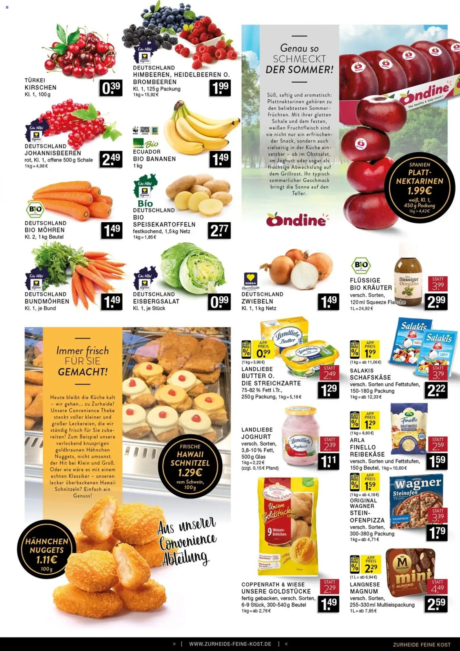 Edeka Zurheide Prospekt – gültig ab 20.07.2026 | Seite: 5 | Produkte: Nektarinen, Theke, Reibekase, Schafskase