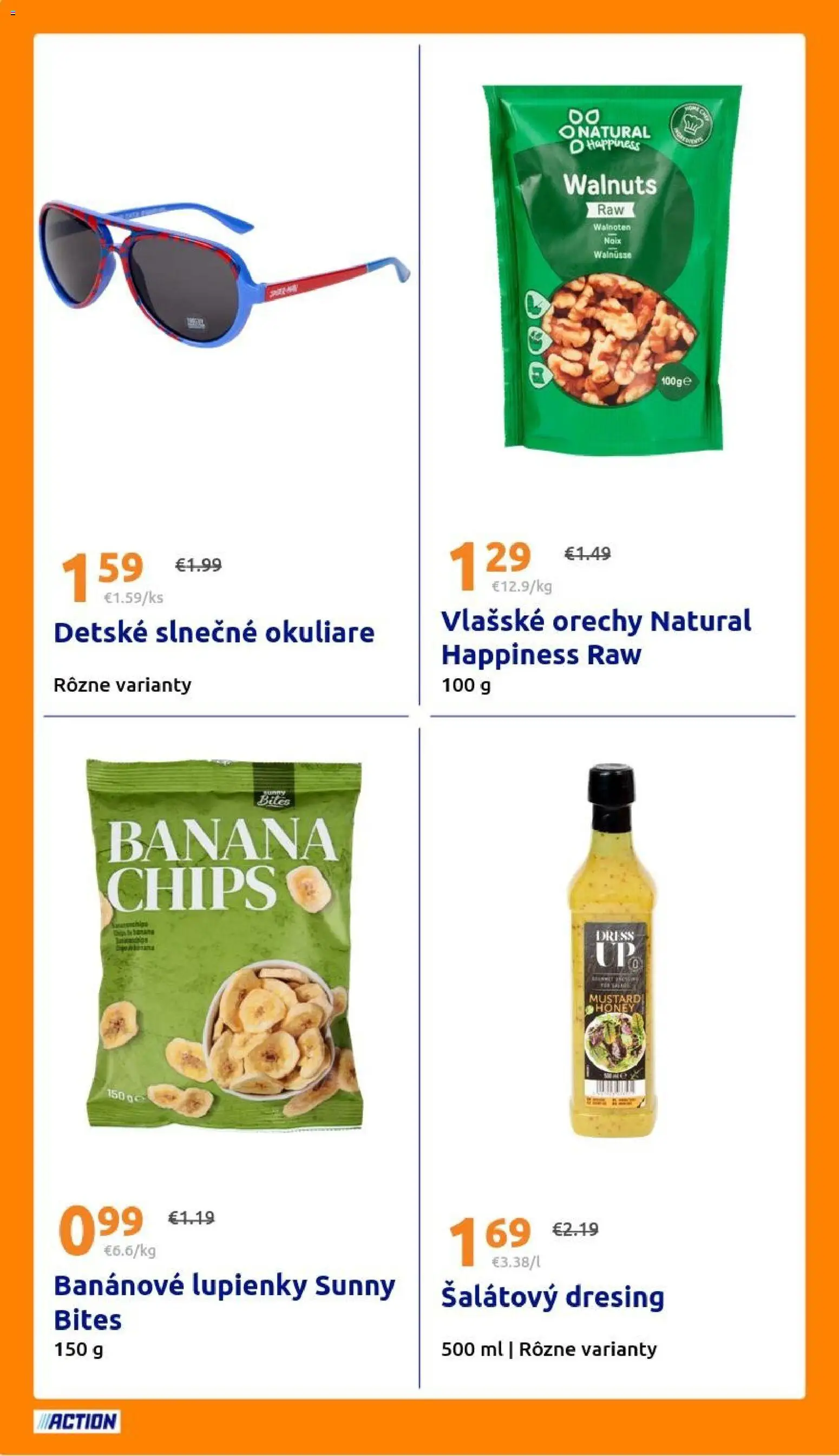 Nové Action akcie – leták je platný od 15.07.2026 | Strana: 26 | Produkty: Orechy, Okuliare, Vlašské orechy