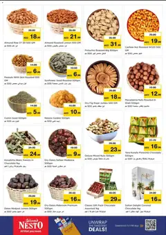 Preview of Nesto catalogue Explore More Shop More valid from 17 Sep, 2026 | Page: 11 | Products: Dates, Chocolate, Raisins, Lemon
