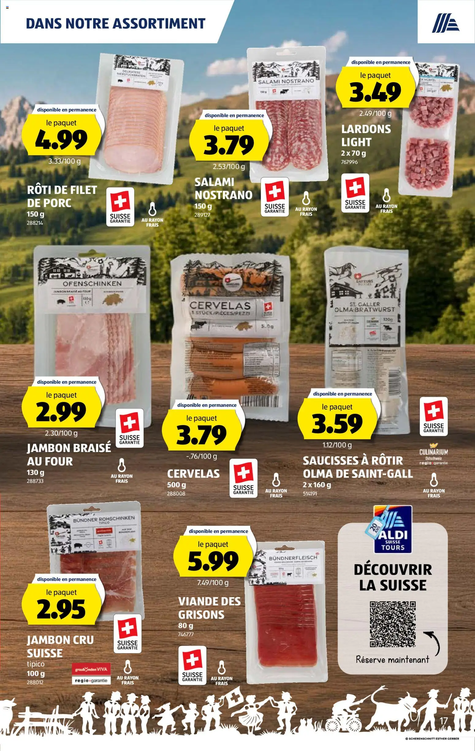 Aldi aktionen FR – gültig ab 22.10.2026 | Seite: 17 | Produkte: Salami