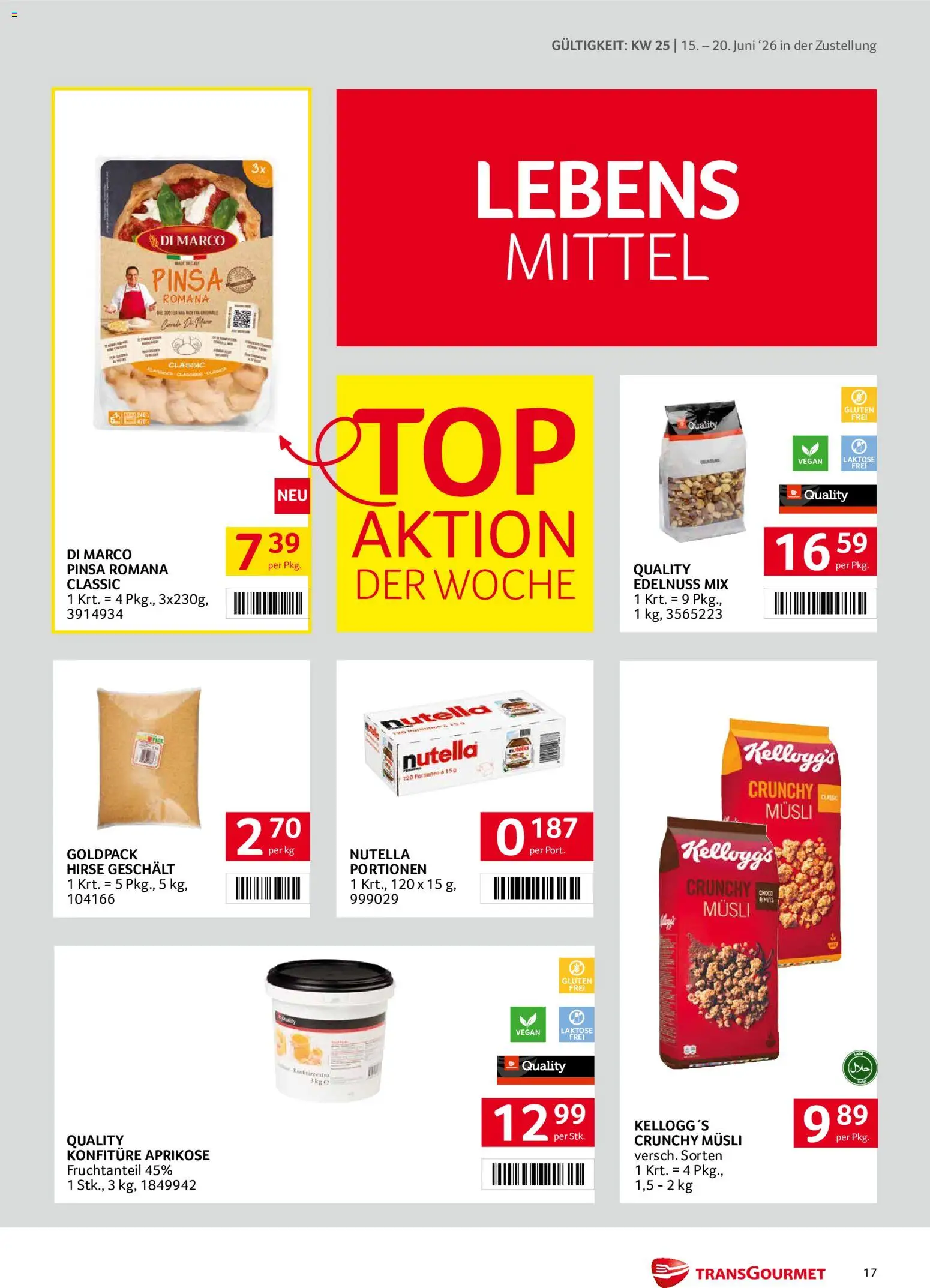 Transgourmet Zustellaktion gültig ab 15.06.2026 | Seite: 17