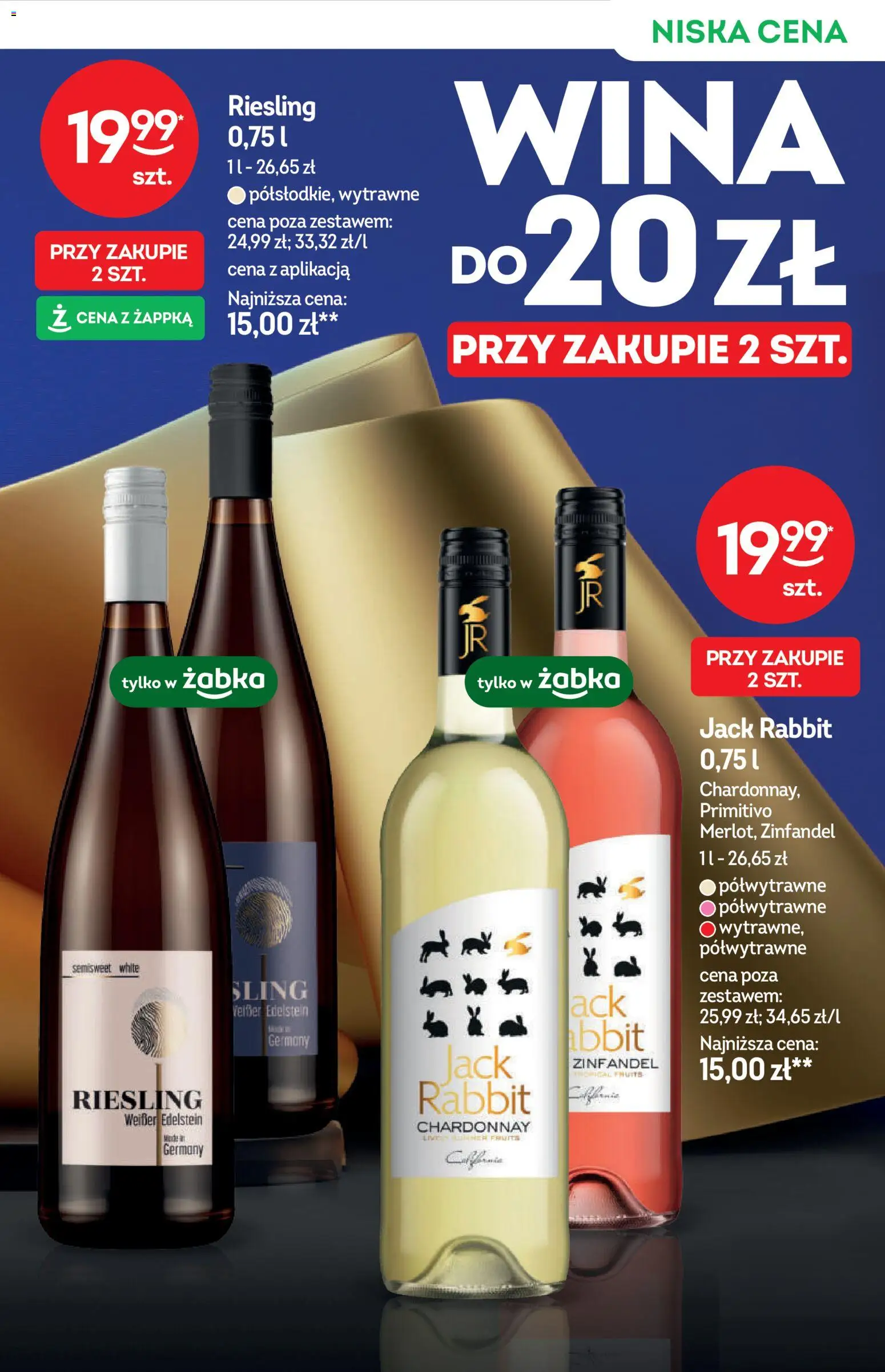 Żabka gazetka - Katalog win od 08.07.2026 | Strona: 7 | Produkty: Riesling, Chardonnay