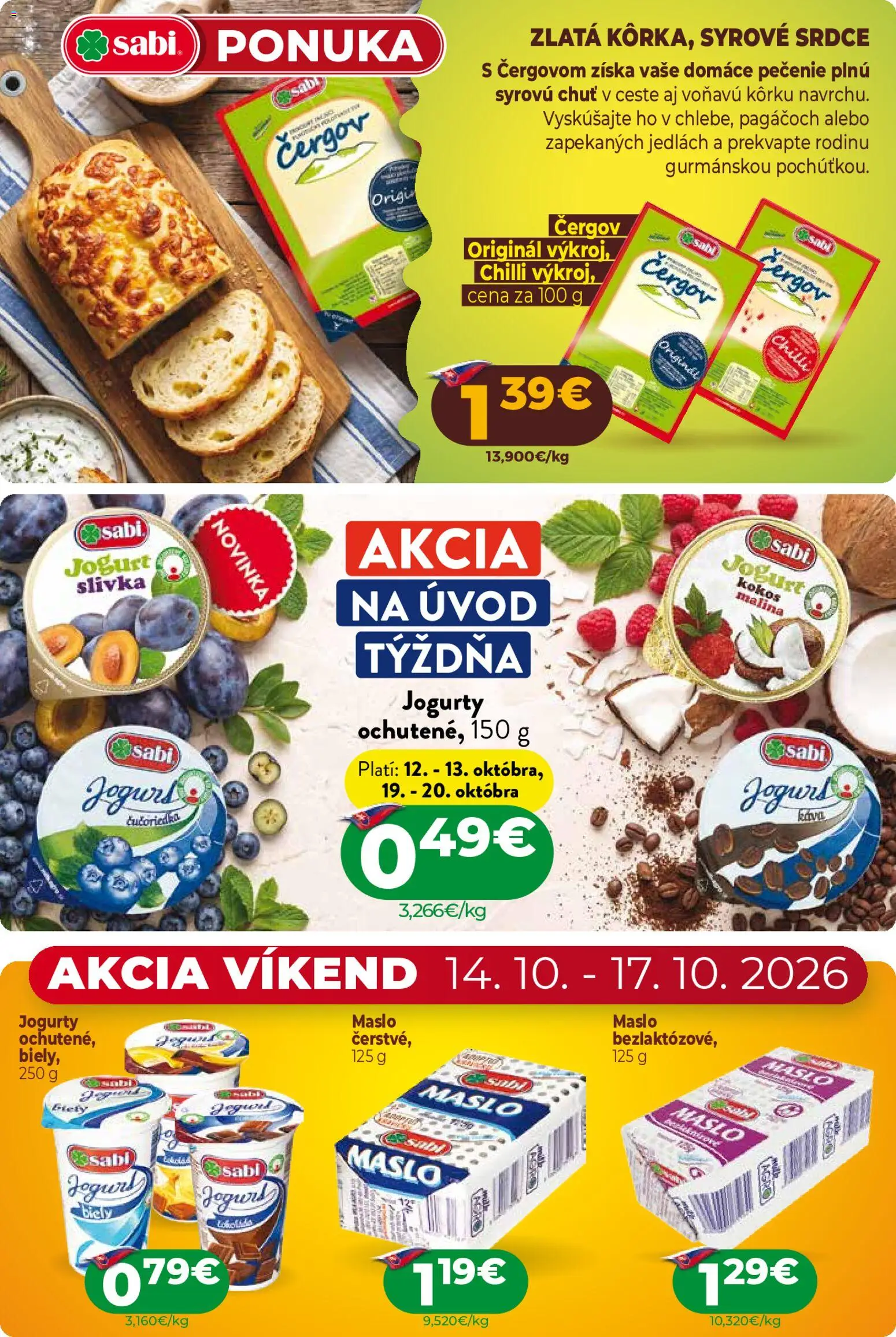 Nové Milk Agro akcie – leták je platný od 07.10.2026 | Strana: 3 | Produkty: Kokos, Maslo, Jogurt, Chilli