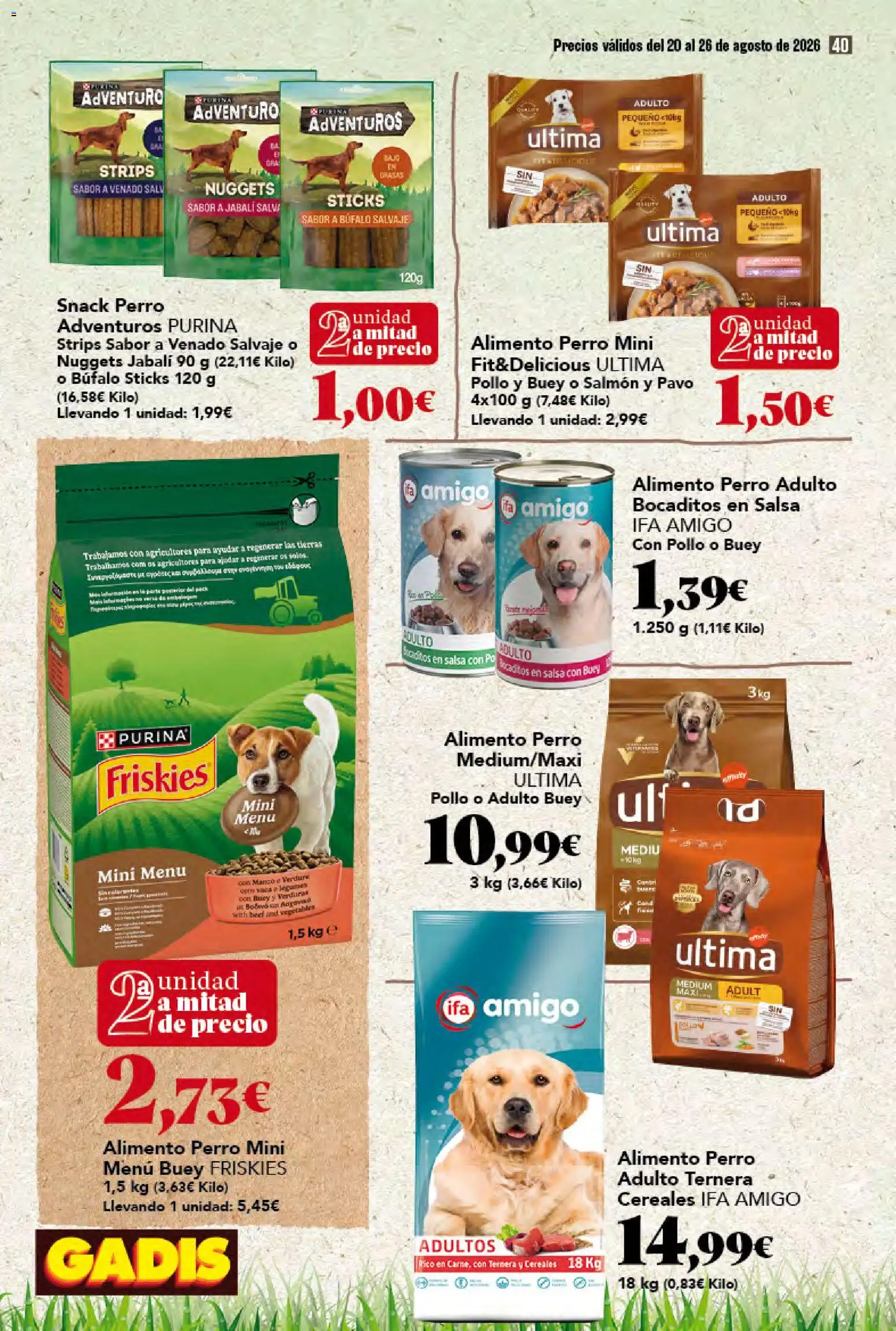 Gadis folleto │ válido desde el 20/08/2026 | Página: 40 | Productos: Cereales, Salmón, Pollo, Nuggets