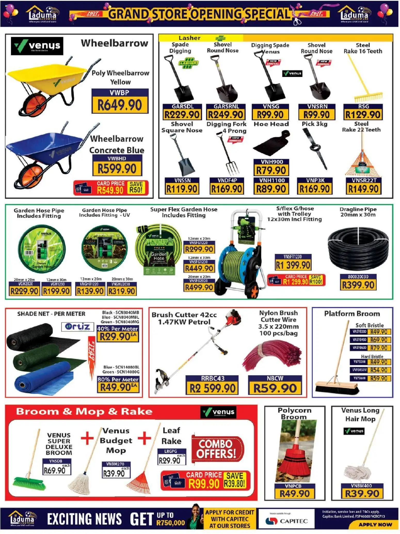 New Laduma Hardware catalogue – valid from 23/09/2026 | Page: 11 | Products: Cutter, Mop, Wheelbarrow, Spade