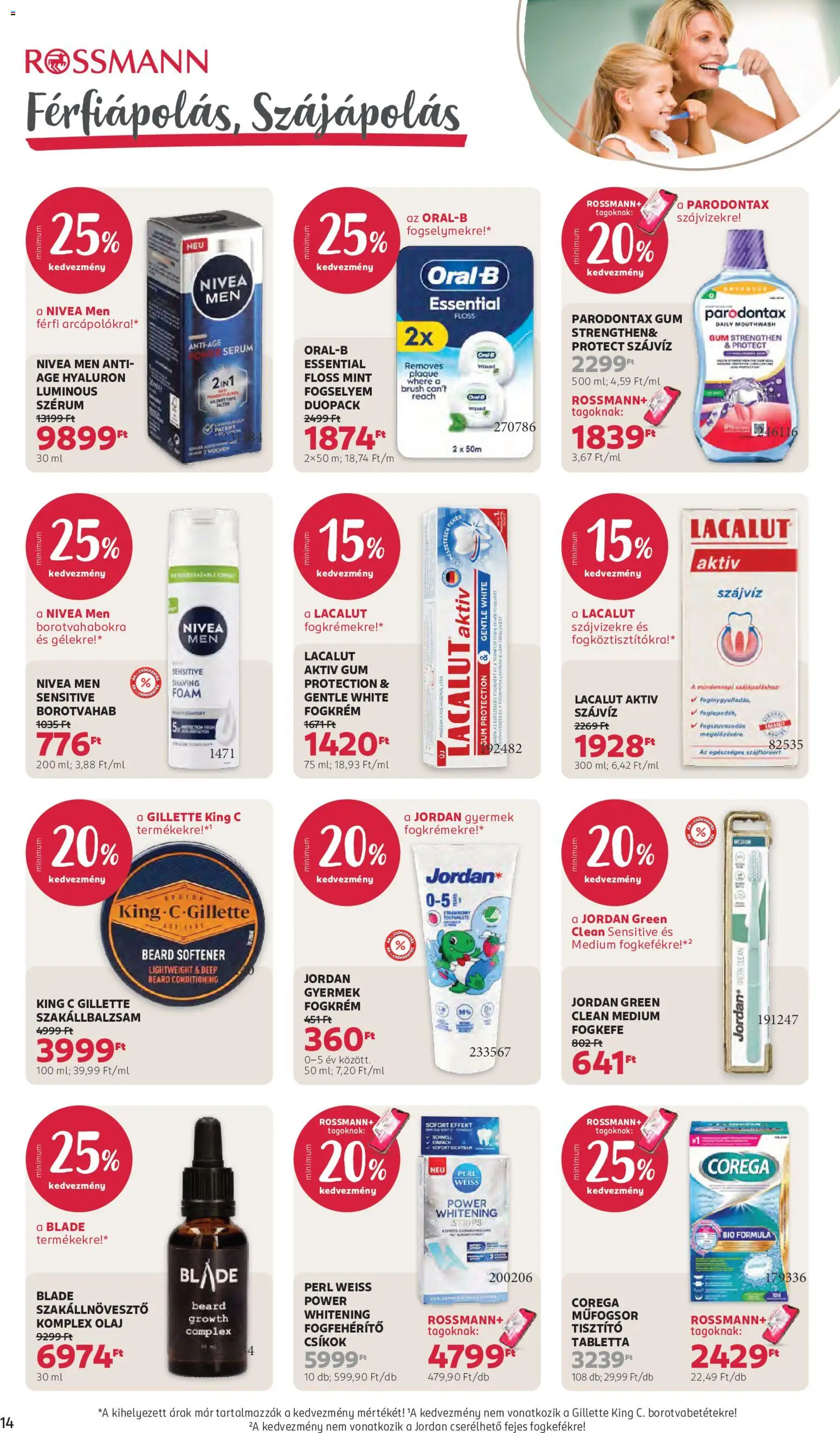 Rossmann akciós ujság - amely érvényes a következő dátumtól: 01.06.2026 | Oldal: 16 | Termékek: Olaj, Borotvahab, Fogkrém, Fogkefe