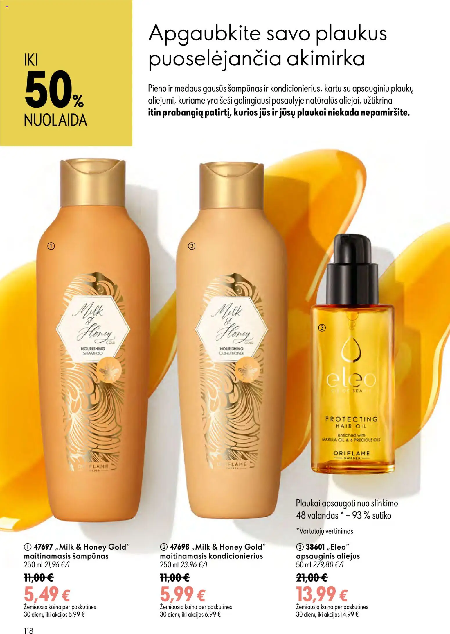 Oriflame akcijos nuo 2026.08.05 | Puslapis: 118 | Prekių: Šampūnas, Kondicionierius, Aliejus