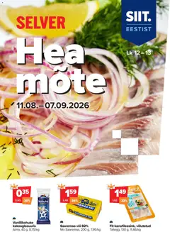 Selver kliendilehe eelvaade alates 11.08.2026