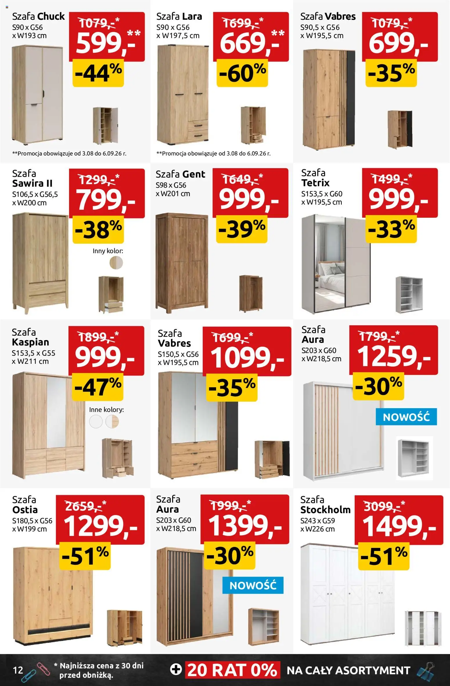 Black Red White promocje od 03.08.2026 | Strona: 12 | Produkty: Szafa