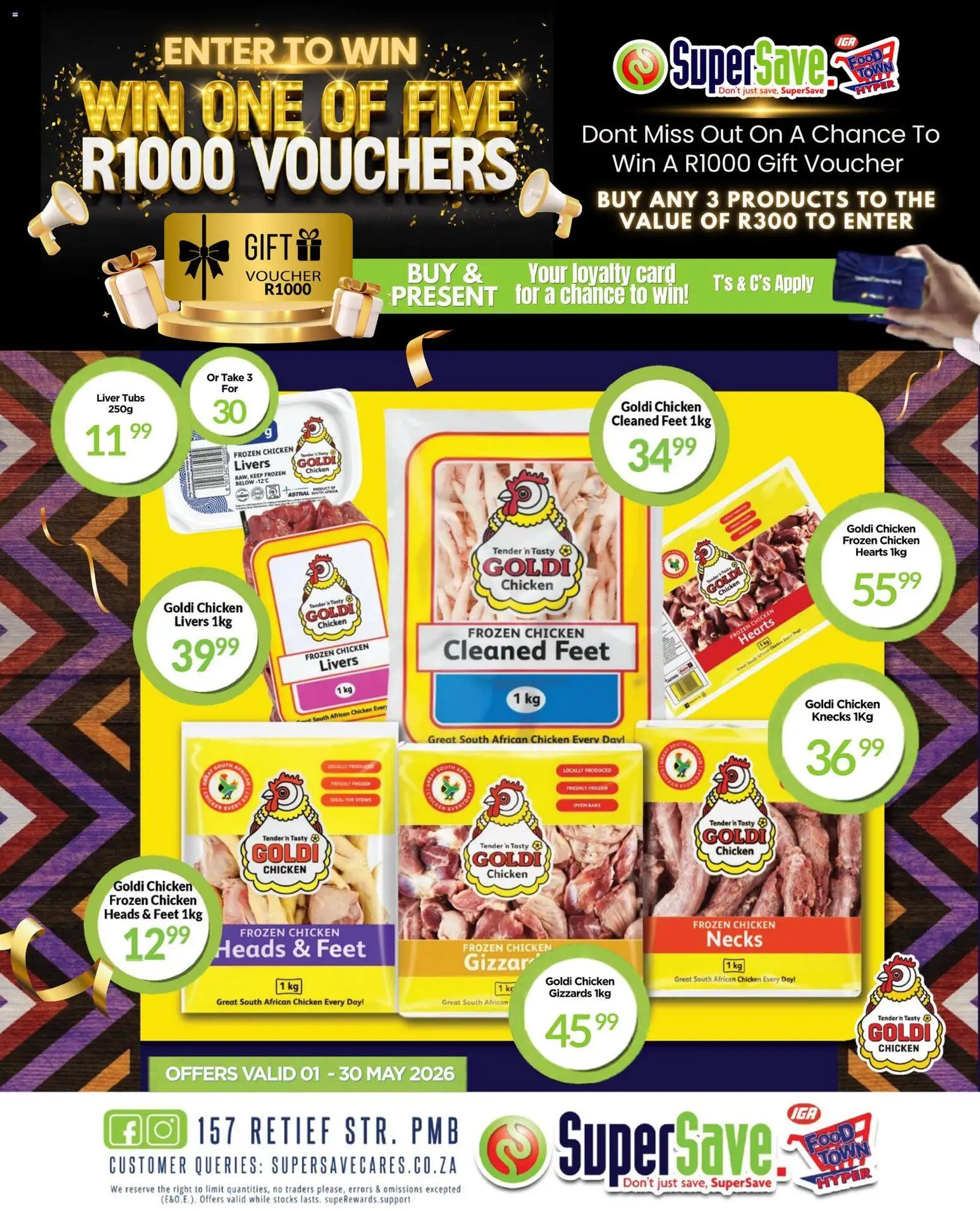 New Super Save catalogue – valid from 01.05.2026 | Page: 1 | Products: Drone, Oven, Chicken