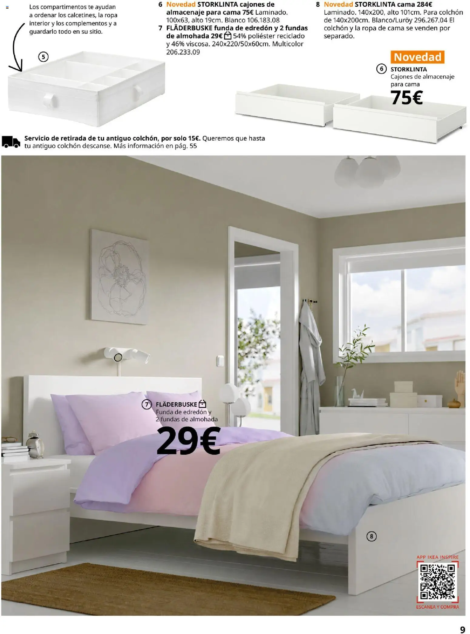 IKEA - Domitorios │ válido desde el 01/09/2026 | Página: 9 | Productos: Té, Ropa, Funda, Ropa de cama