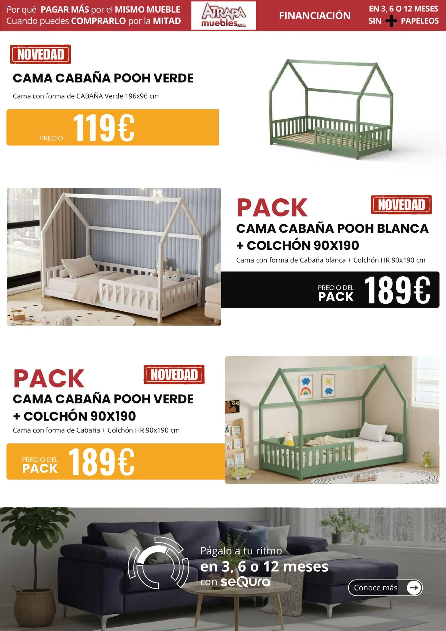 Atrapa Muebles folleto │ válido desde el 01.06.2026 | Página: 3 | Productos: Colchon, Cama