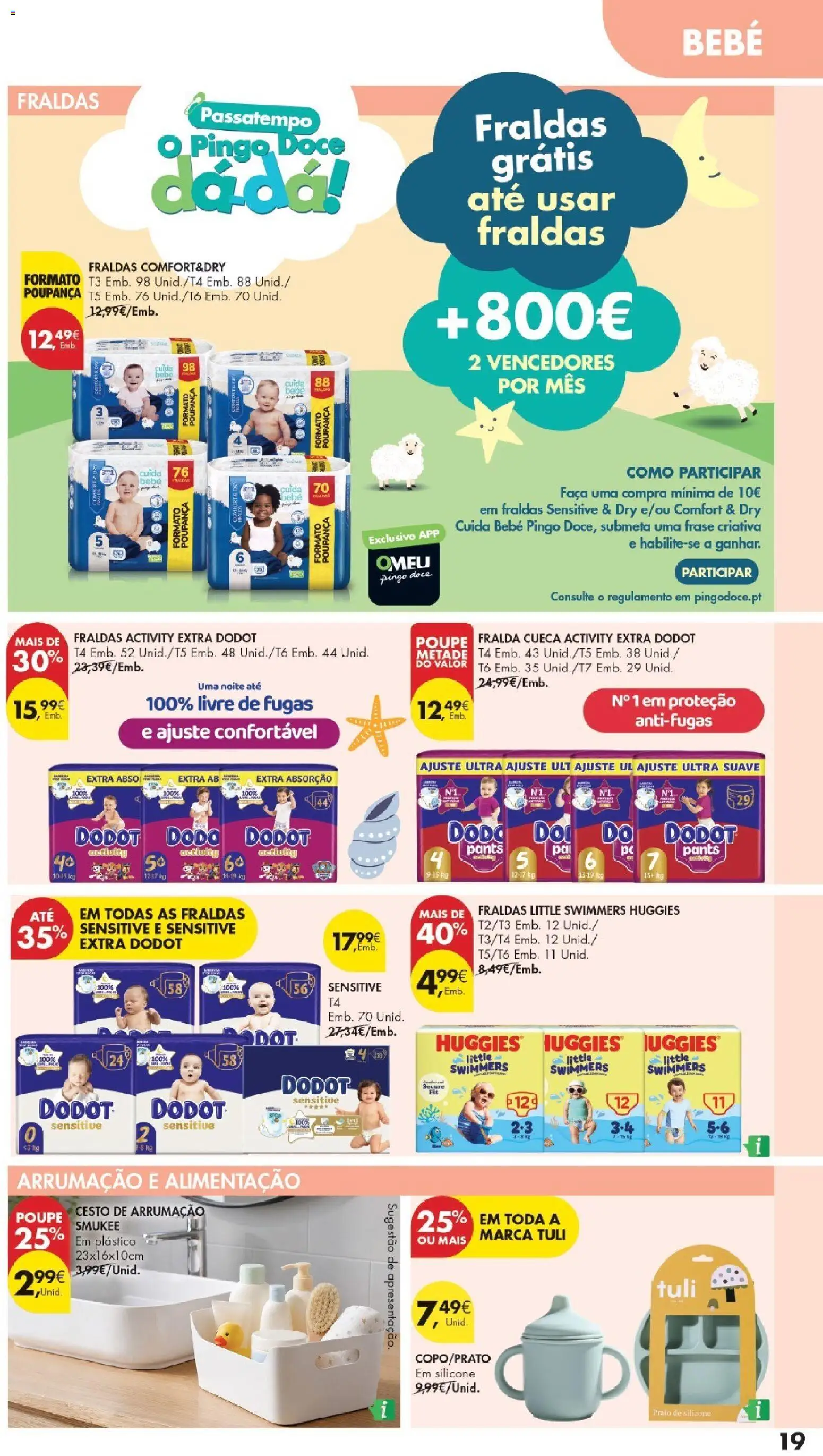 Pingo Doce folheto Especial DPH │ válido de 16.06.2026 | Página: 19 | Produtos: Faca, Fraldas