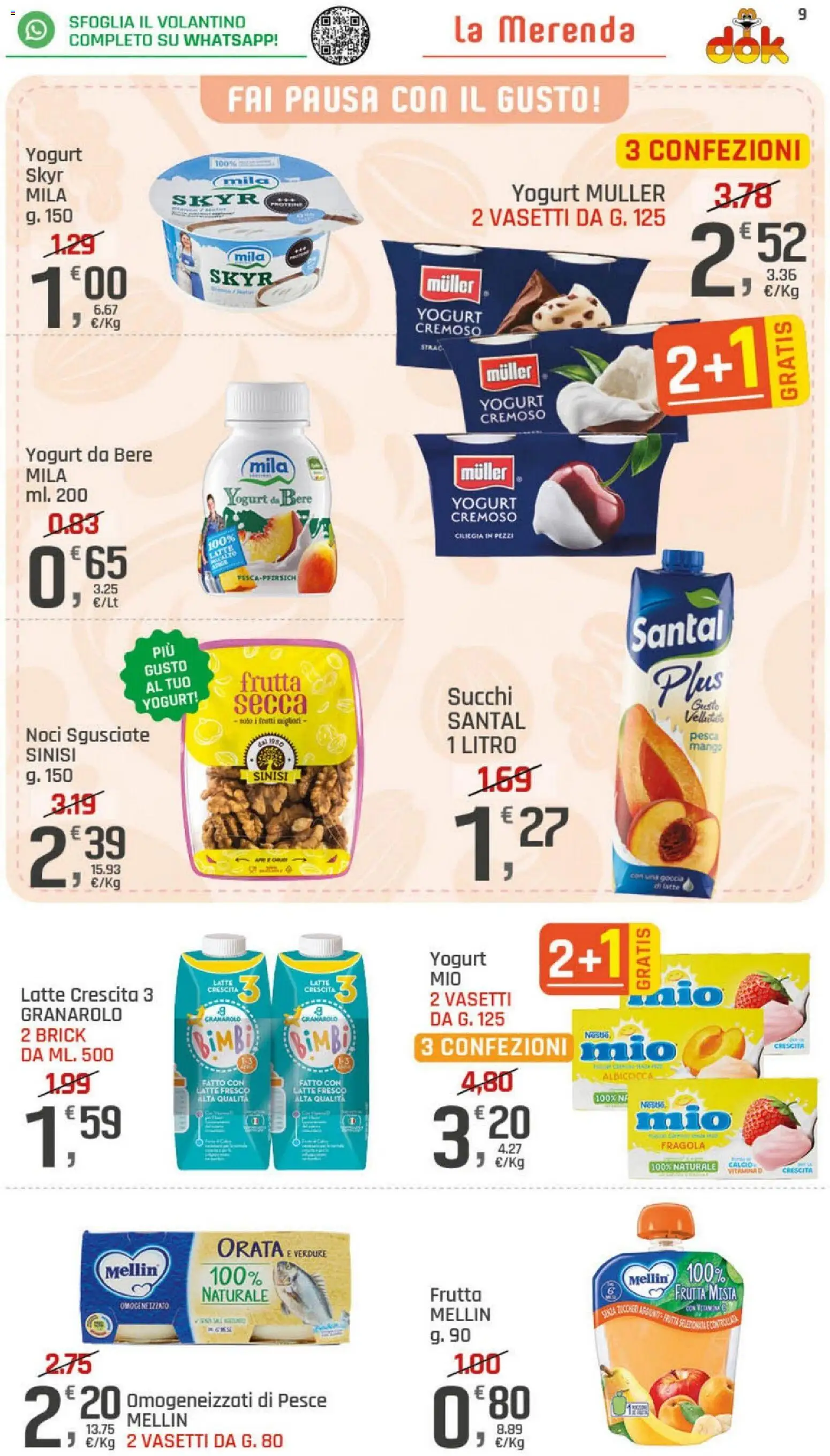 Volantino DOK del 02/09/2026 | Pagina: 9 | Prodotti: Yogurt, Verdure, Noci, Skyr