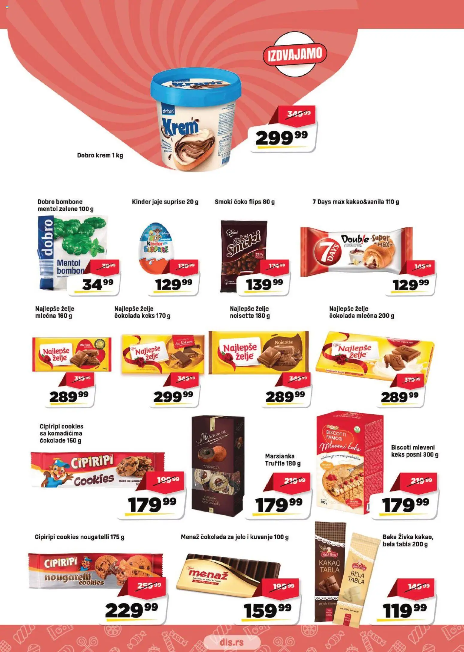Super DIS katalog - važi od 29.10.2026 | Strana: 13 | Proizvode: Kakao, Smoki, Čokolada, Krem
