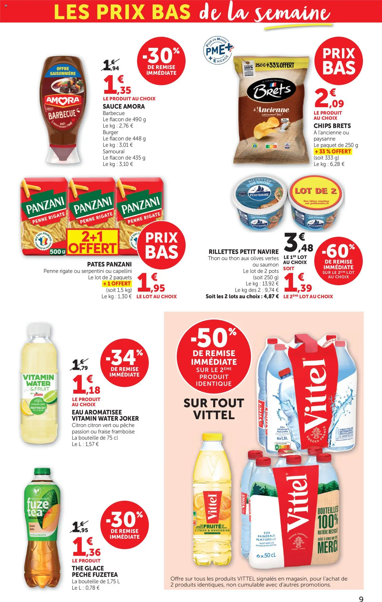 {H1} | Page: 9 | Produits: Glace, Pêche, Thé noir, Pâtes