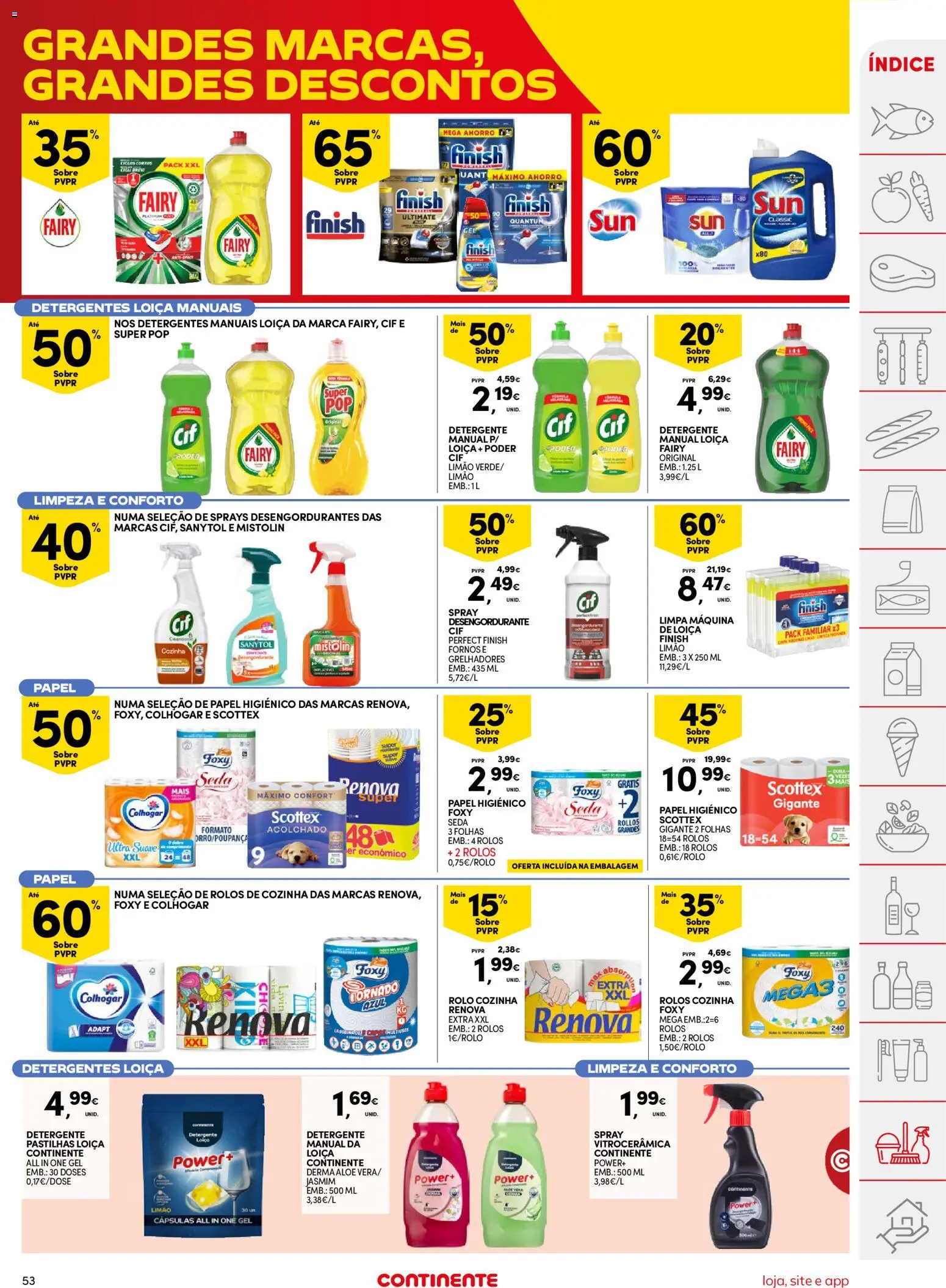 Continente folheto │ válido de 11/08/2026 | Página: 53 | Produtos: Papel higiénico, Detergente, Cápsulas