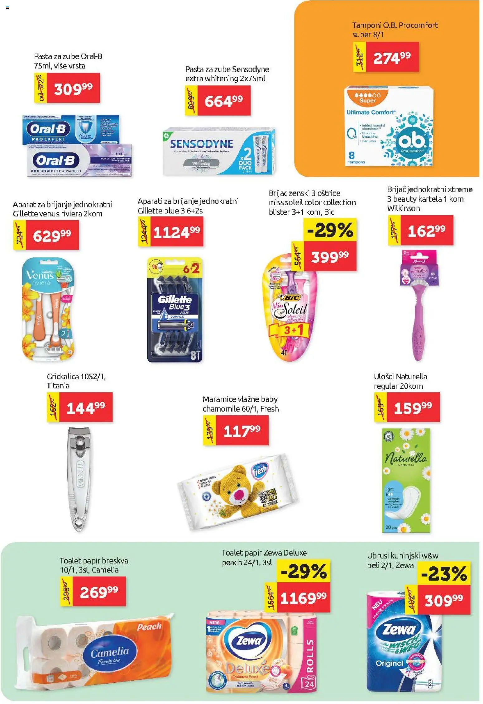 SuperVERO katalog - važi od 06.08.2026 | Strana: 21 | Proizvode: Aparat za brijanje, Brijač, Toalet papir, Pasta za zube