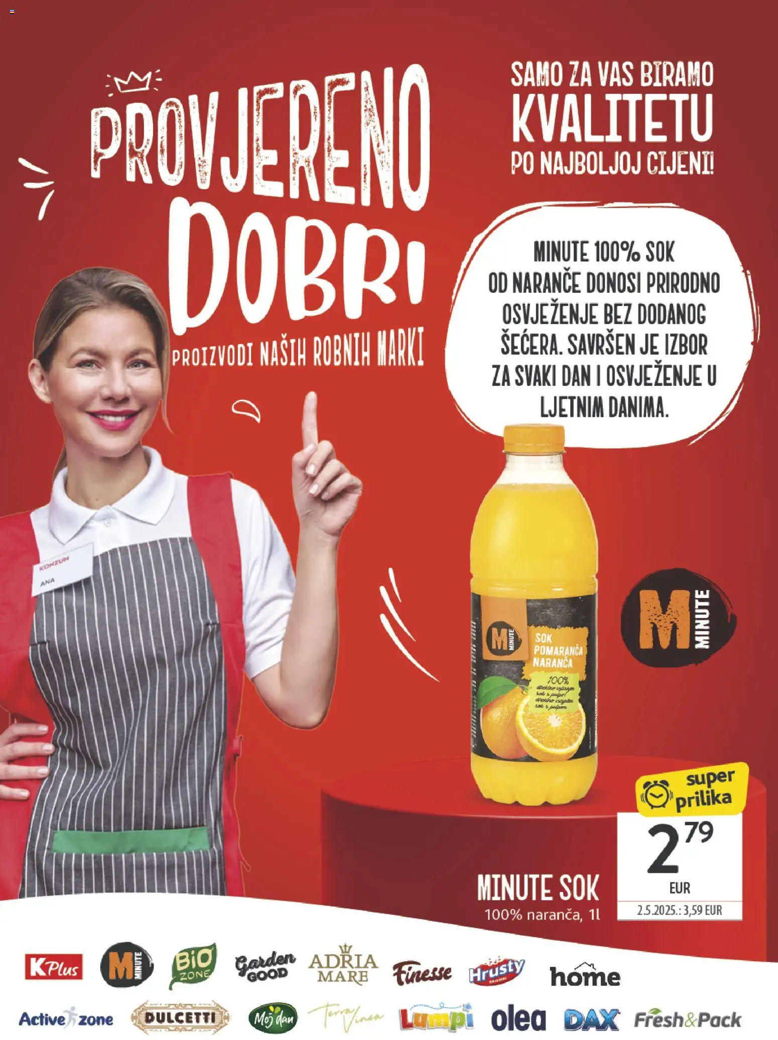Konzum HR akciós ujság - amely érvényes a következő dátumtól: 2026.07.15. | Oldal: 40 | Termékek: Vas