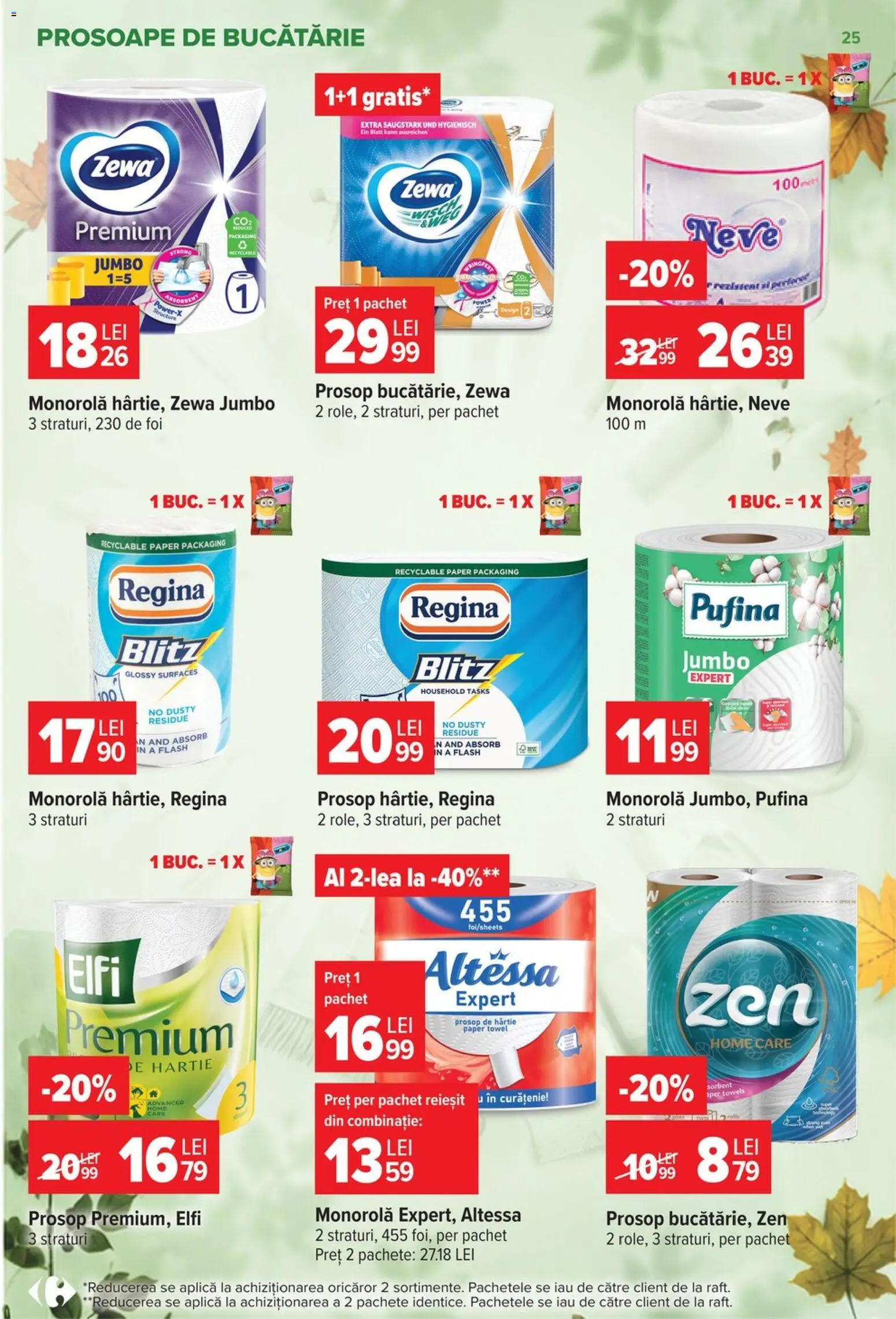 Noul catalog Carrefour – valabil de la 30.09.2026 | Pagină: 25 | Produse: Premium, Regina, Prosoape de bucătărie, Aplică