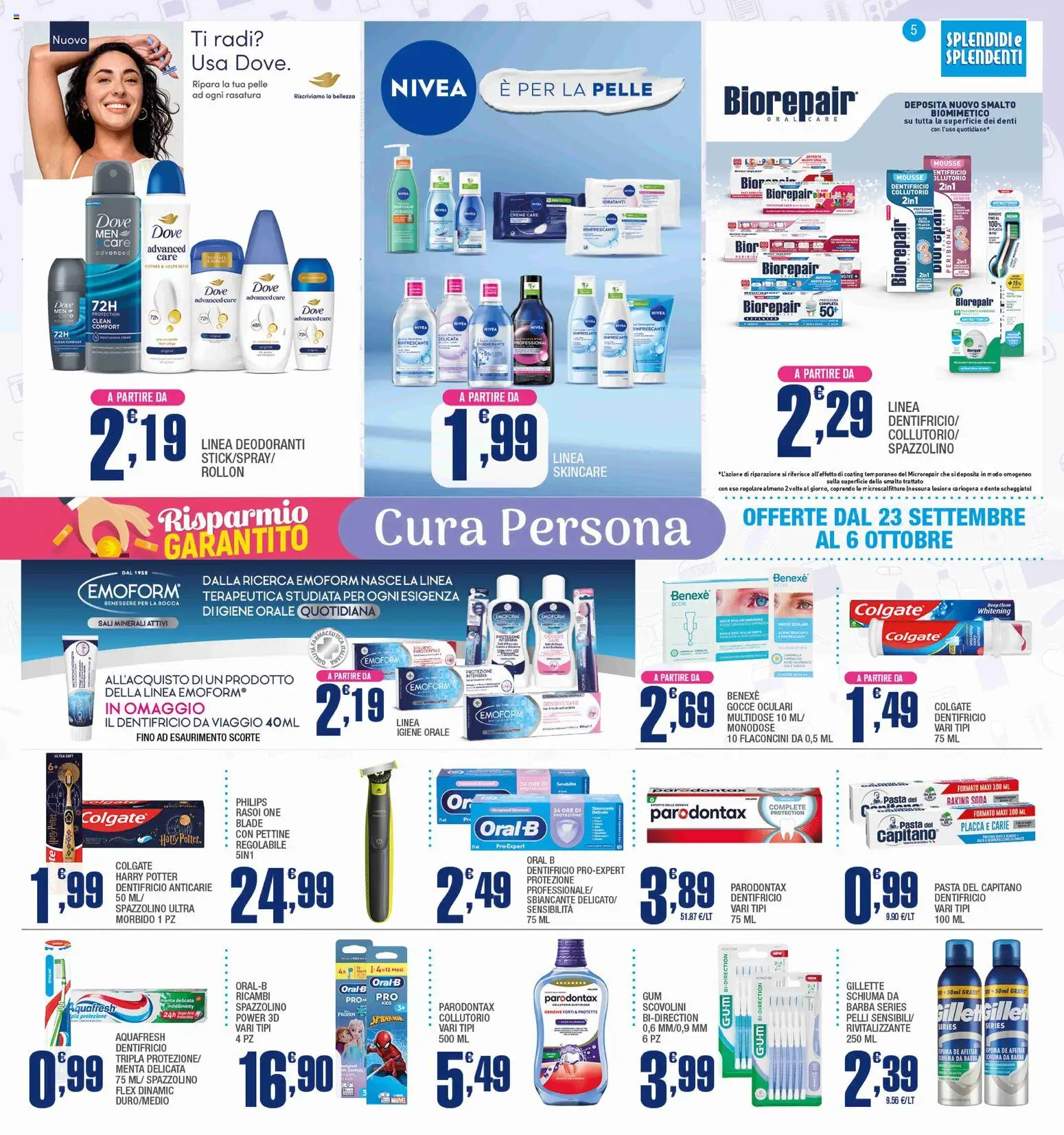 Volantino Splendidi e Splendenti del 23/09/2026 | Pagina: 5 | Prodotti: Pettine, Tè, Pasta, Igiene orale
