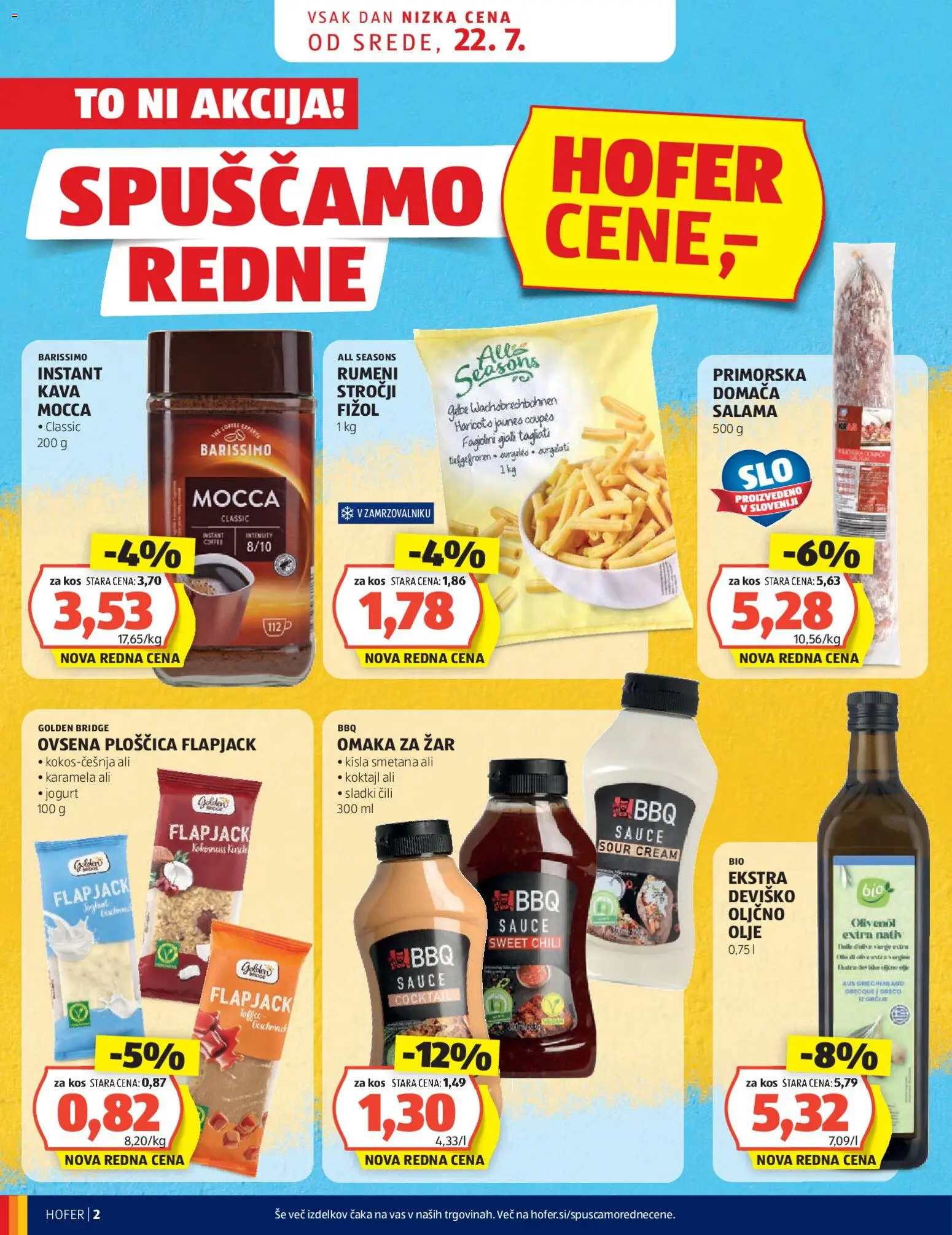 Novi Hofer katalog ponudbe – veljaven od 22.07.2026 | Stran: 2 | Izdelki: Kos, Olive, Jogurt, Cili