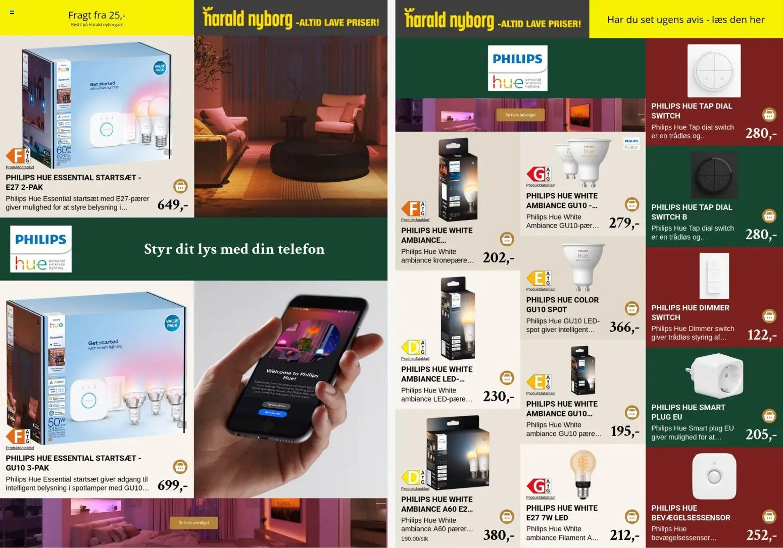 Harald Nyborg tilbudsavis – gyldig fra 14/10/2026 | Side: 7 | Produkter: Philips Hue, Pærer, Telefon, Hue