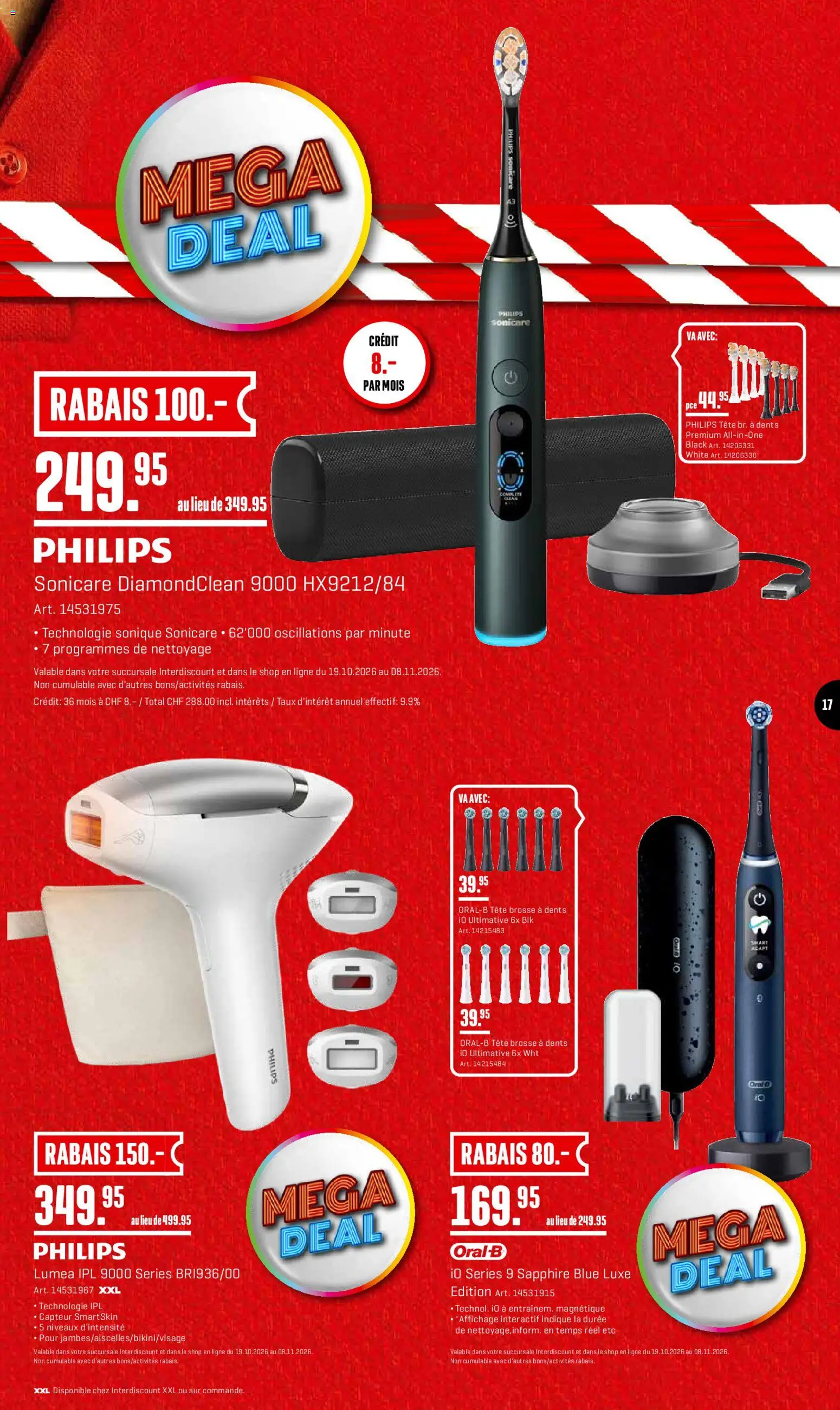 Interdiscount aktionen FR – gültig ab 19.10.2026 | Seite: 17 | Produkte: Philips
