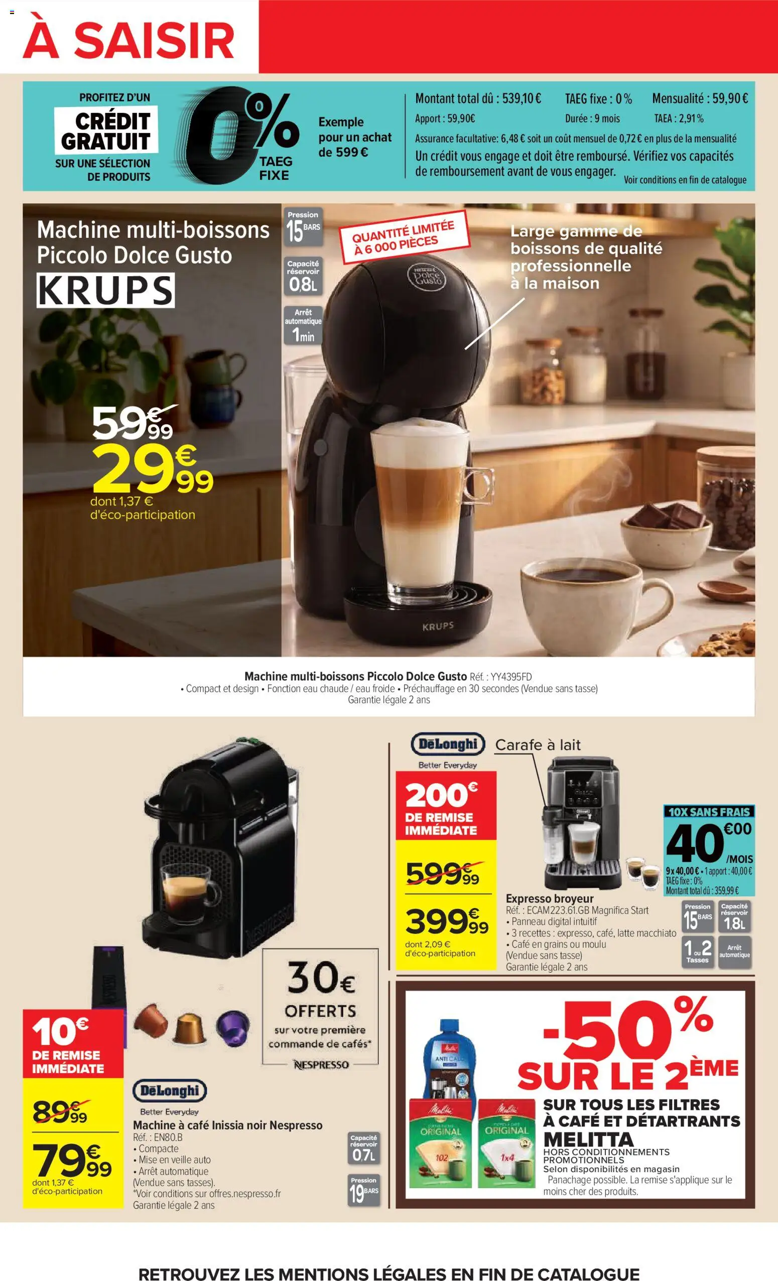 {H1} | Page: 28 | Produits: Broyeur, Delonghi, Lait, Tasses