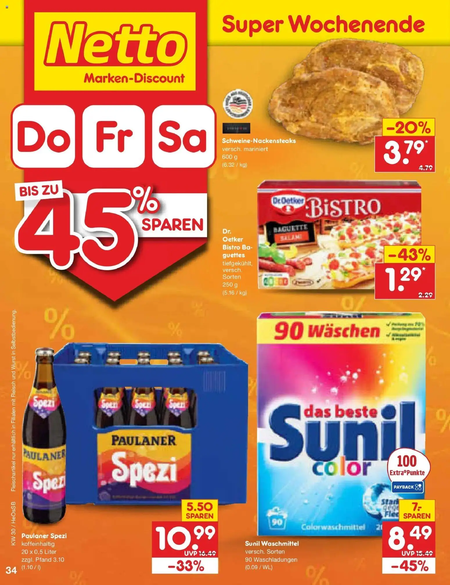Netto Marken-Discount Prospekt Kröpelin – gültig ab 20.07.2026 | Seite: 56 | Produkte: Paulaner spezi, Wurst, Fleisch, Paulaner