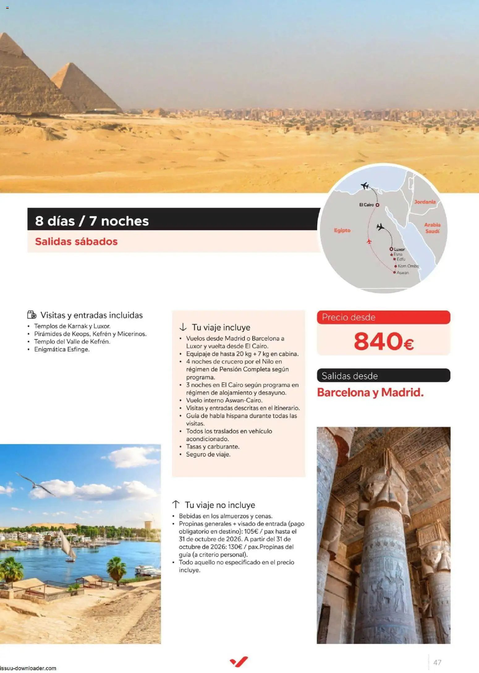 Halcón Viajes Egípto │ válido desde el 06/07/2026 | Página: 47