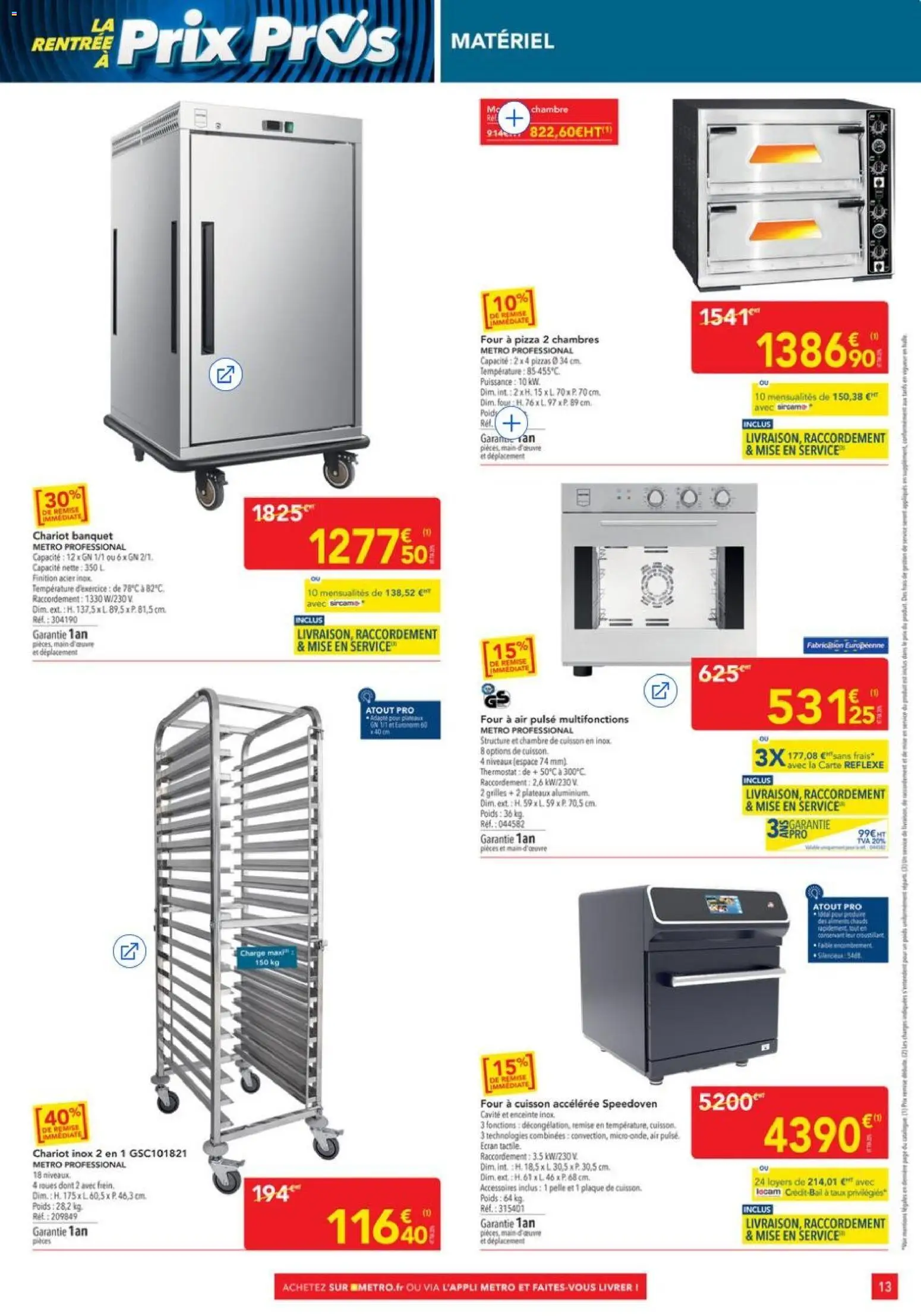 {H1} | Page: 13 | Produits: Enceinte, Poids, Chariot, Aliments