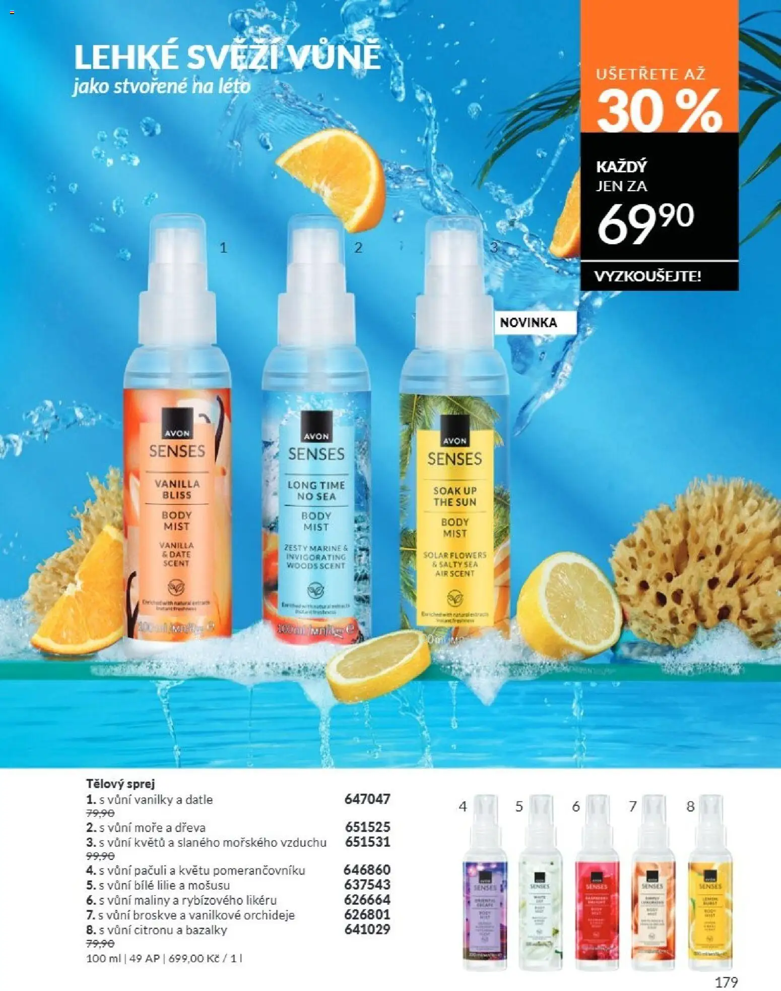 Avon Katalog 07/2026 od 01.07.2026 | Strana: 179 | Produkty: Broskve, Maliny, Datle, Body