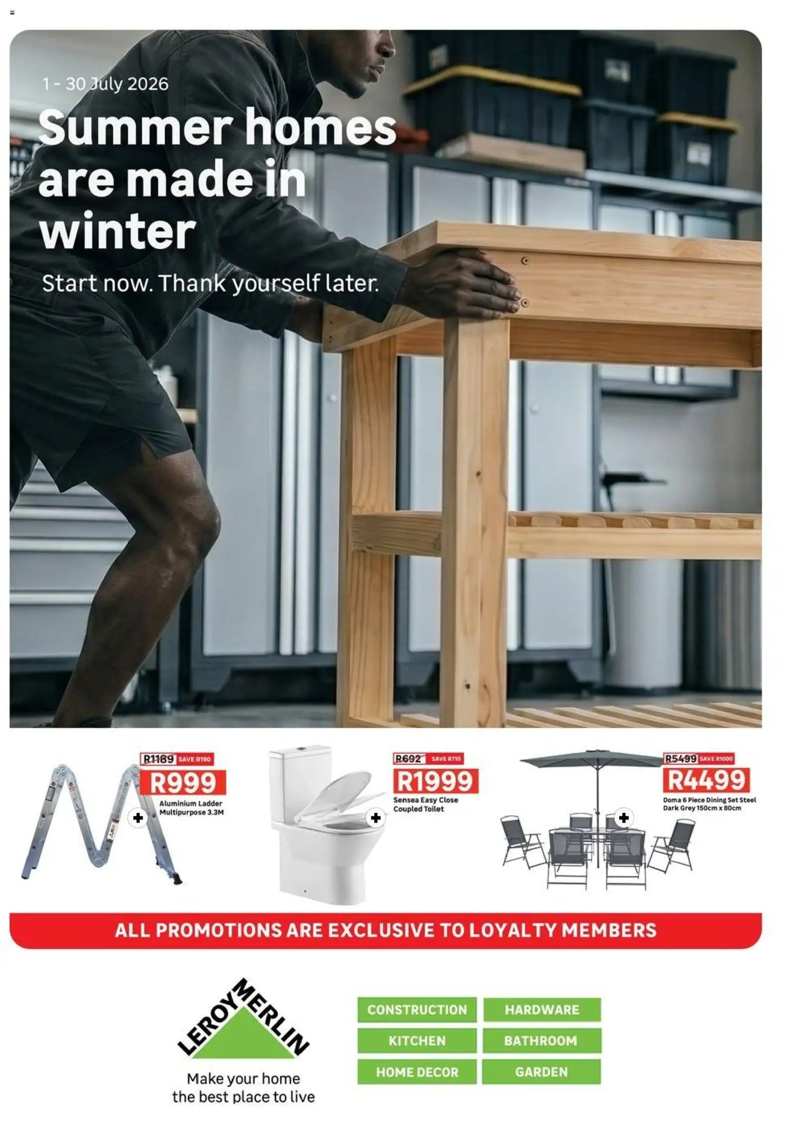 New Leroy Merlin catalogue – valid from 01/07/2026 | Page: 1 | Products: Toilet