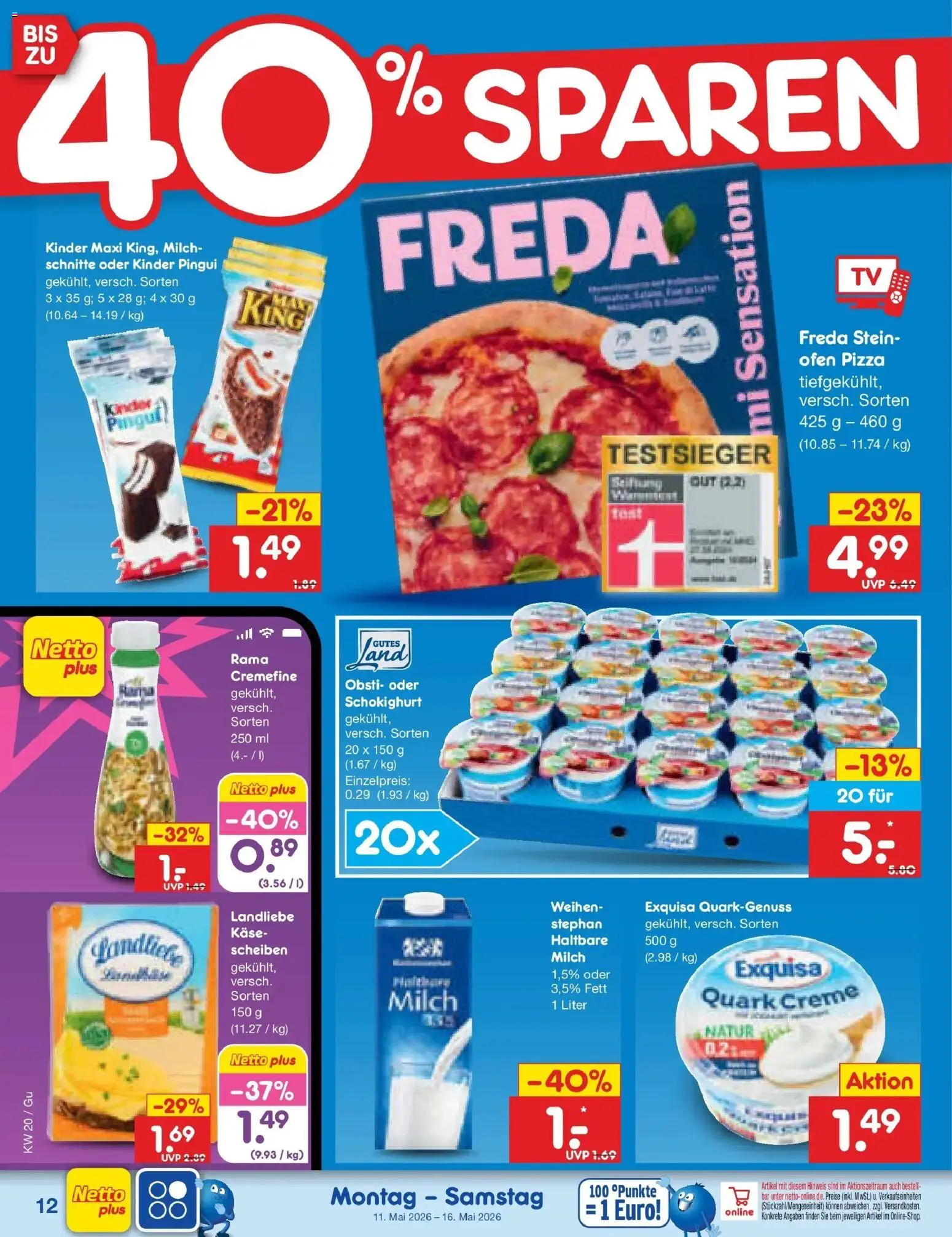 Netto Marken-Discount Prospekt Machern	 – gültig ab 10.05.2026 | Seite: 13 | Produkte: Ofen, Quark, Käse, Creme