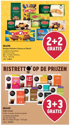 DELACRE Koekjes (behalve Gâteau en Maria), Combineer & profiteer Van 75 g tot 1 kg Bijv.: 4 x melk, Délichoc, 150 g – 6,63/kg - Voorbeeld van een folder van Delhaize, geldig van 08/10/2026 | Pagina: 5
