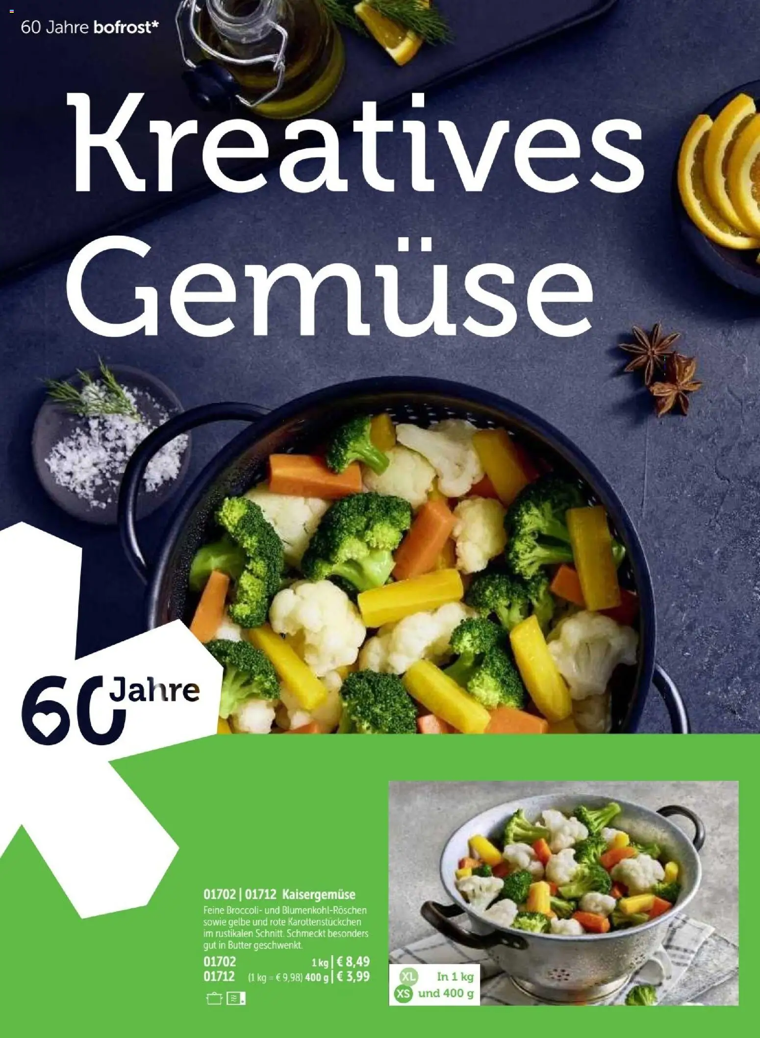 Bofrost Katalog – gültig ab 07.09.2026 | Seite: 34 | Produkte: Butter, Gemüse