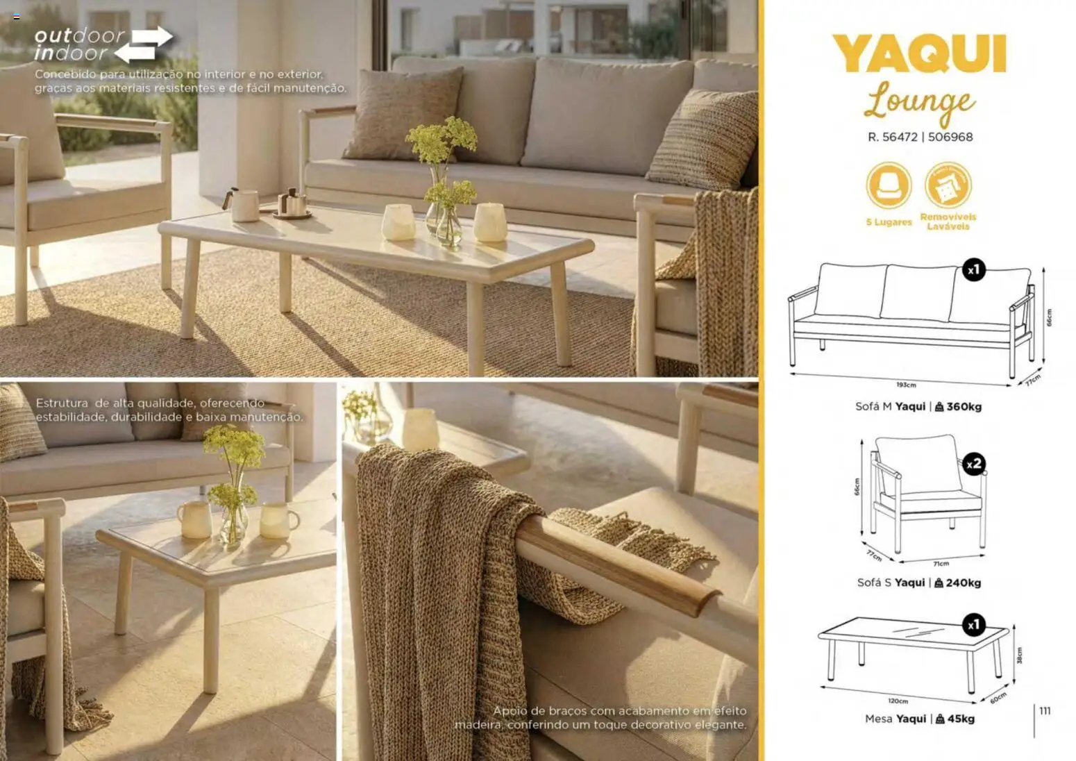 Espaço Casa folheto Ar Livre 2026 │ válido de 07.03.2026 | Página: 111 | Produtos: Sofá, Mesa
