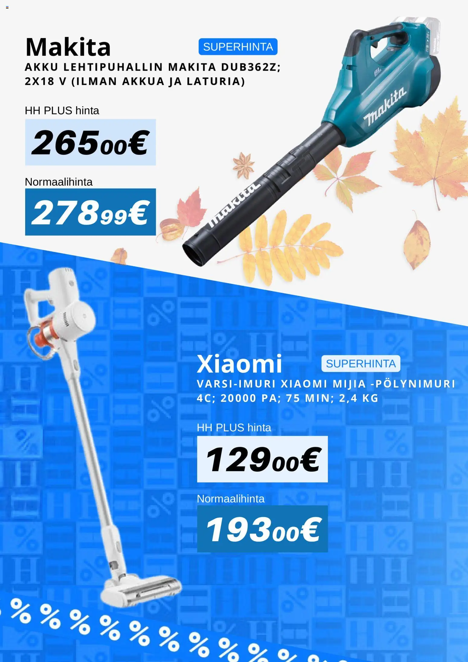 Hobby Hall tarjoukset – voimassa 19/10/2026 alkaen | Sivu: 2 | Tuotteet: Akku, Lehtipuhallin