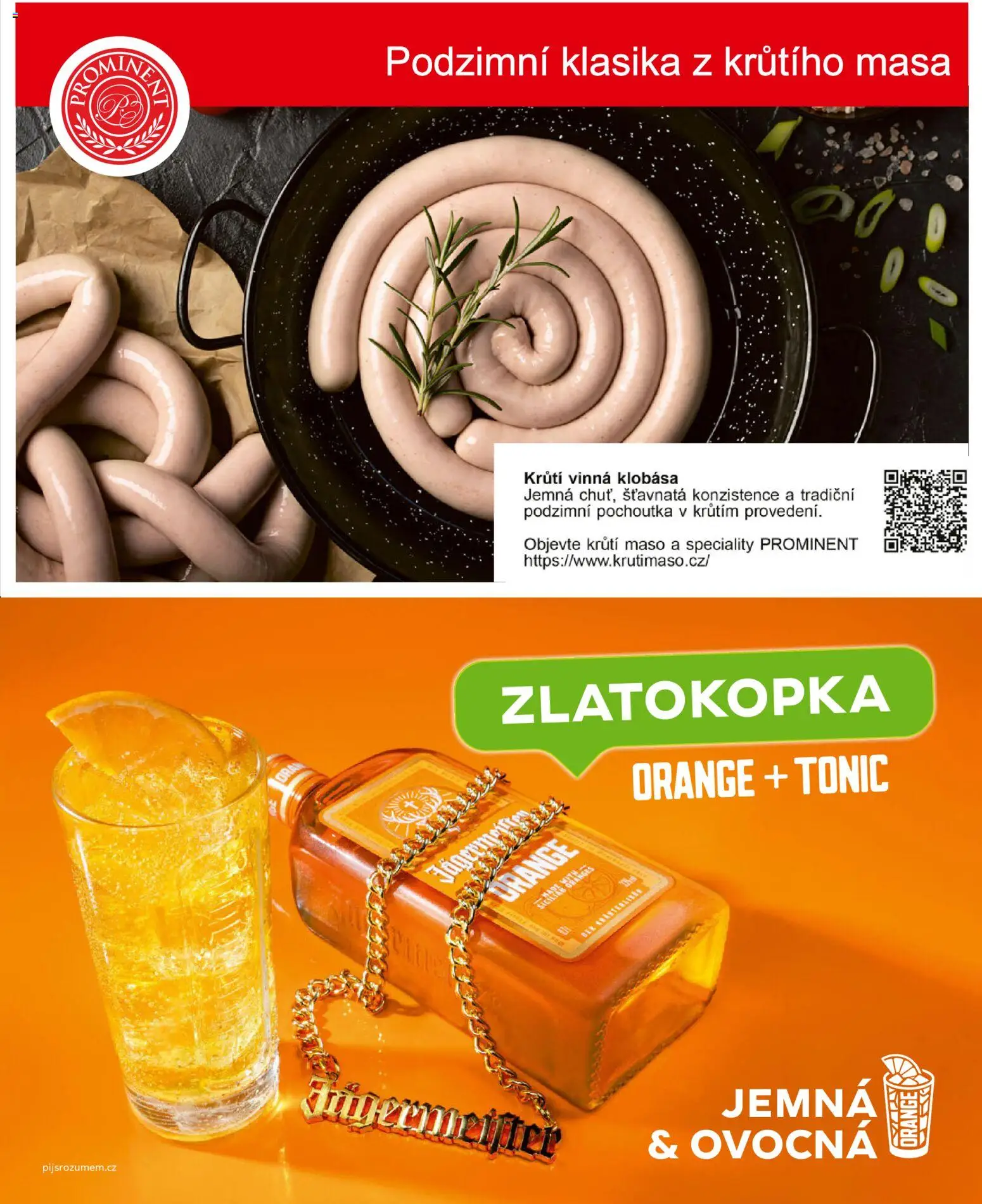 Billa leták - Gusto: Podzim 2026 od 01.09.2026 | Strana: 105 | Produkty: Klobása, Tonic, Maso, Krůtí maso