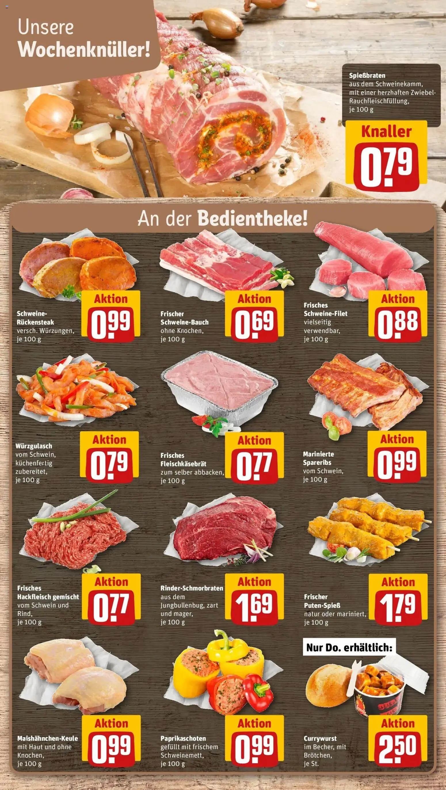 REWE Prospekt ab 14.09.2026 zum Blättern » Angebote | Seite: 6 | Produkte: Schweinebauch, Schweinefilet, Hackfleisch