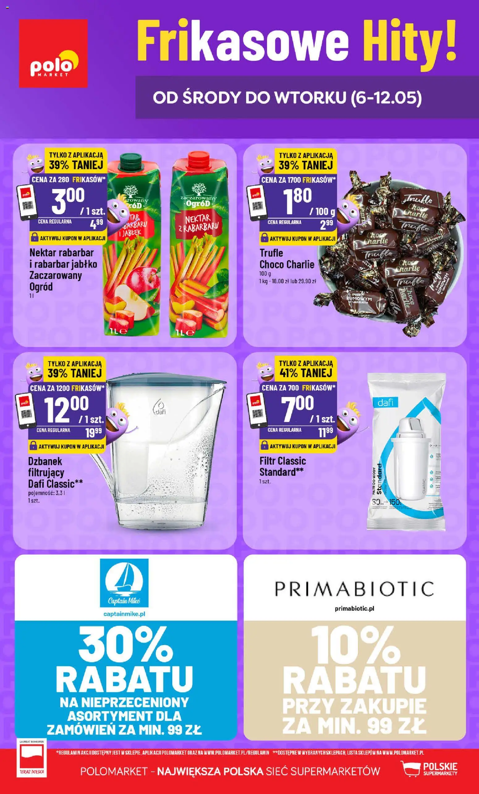 POLOmarket gazetka - Frikasowe Hity od 06.05.2026 | Strona: 1 | Produkty: Dzbanek, Filtr do wody