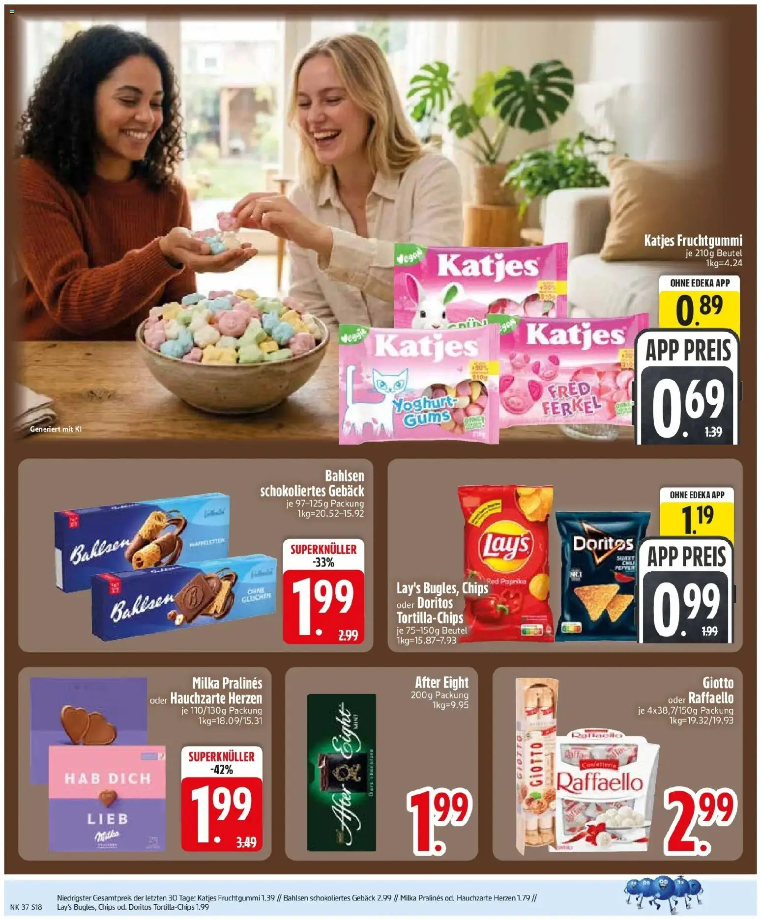 Edeka Prospekt München (ab 07.09.2026) » Angebote Online | Seite: 20 | Produkte: Raffaello, Katjes, Paprika, Chips