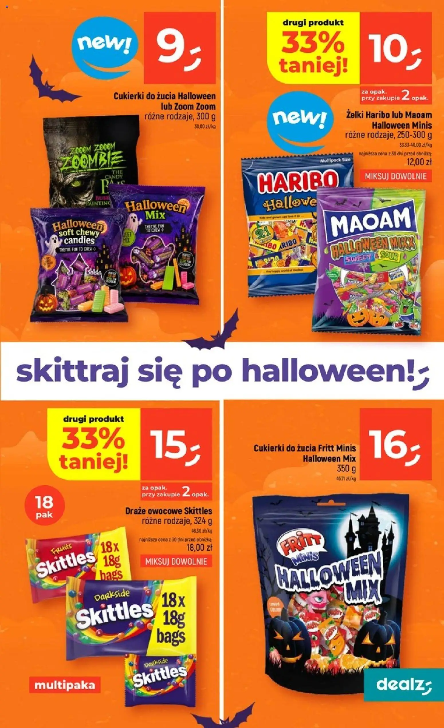 Dealz gazetka od 24.09.2026 | Strona: 35 | Produkty: Żelki haribo, Żelki, Cukierki, Skittles