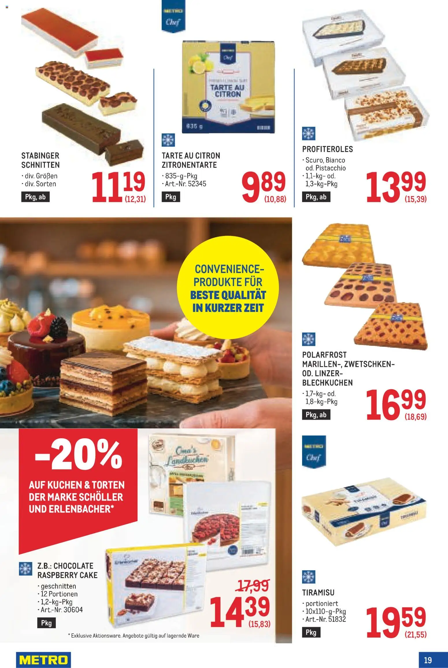 Metro angebote Kaffee Spezial gültig ab 03.09.2026 | Seite: 19 | Produkte: Profiteroles