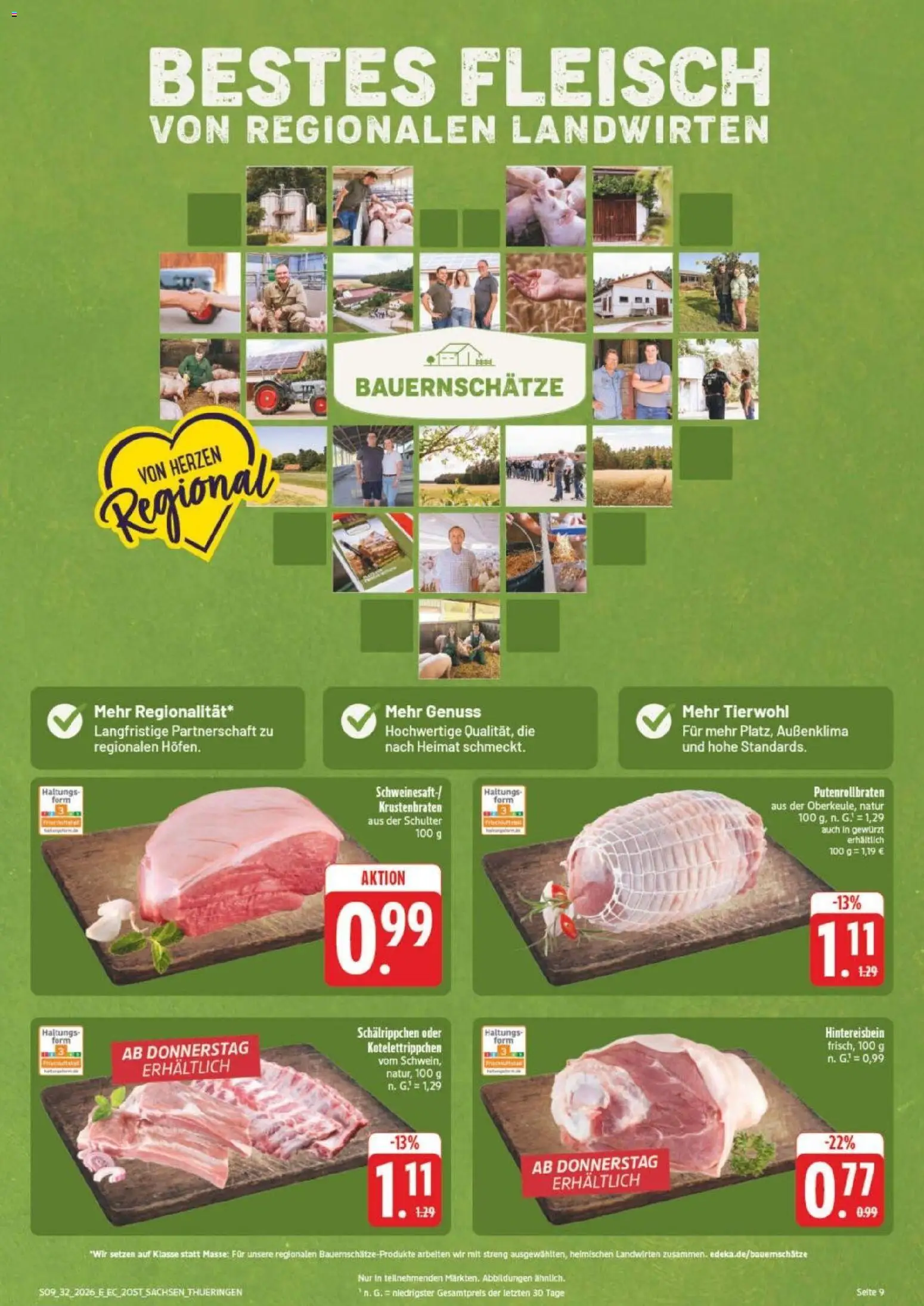 Edeka Prospekt Leipzig – gültig ab 03.08.2026 | Seite: 13 | Produkte: Krustenbraten, Fleisch